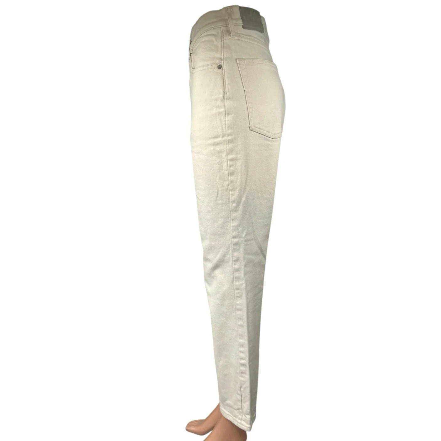 Everlane Original Cheeky Women's White High Waist Straight Ankle Denim Jeans 28 - Image 2