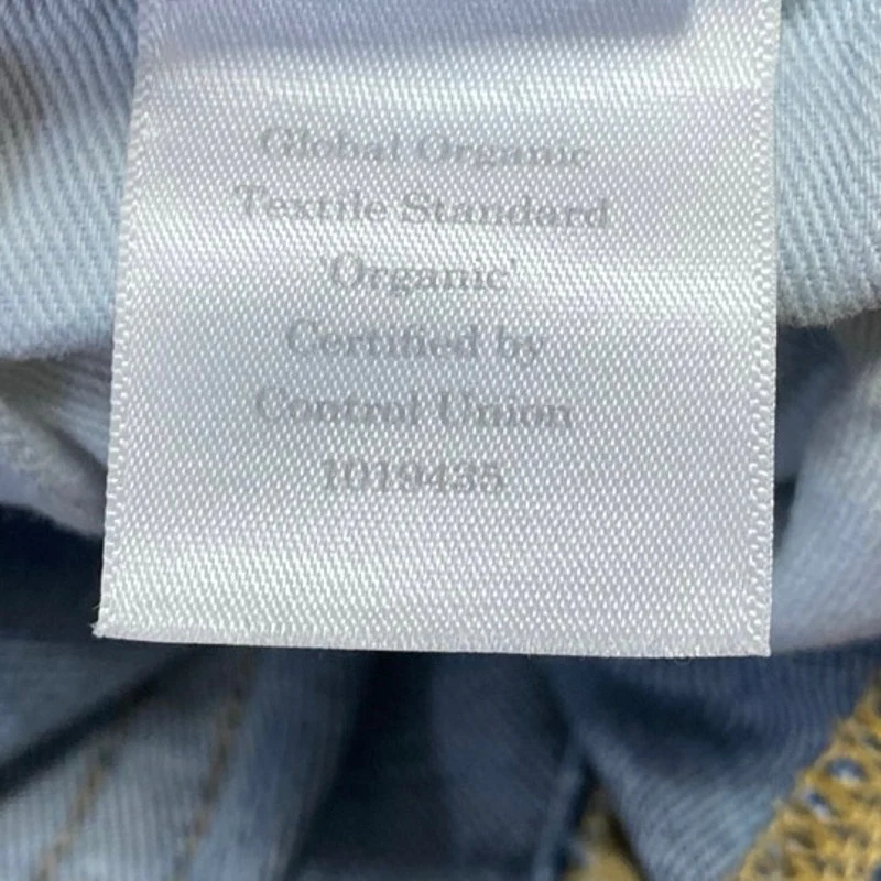 Everlane The Curvy Cheeky Blue High Rise Medium Wash Straight Denim Jeans Sz 25 - Image 4