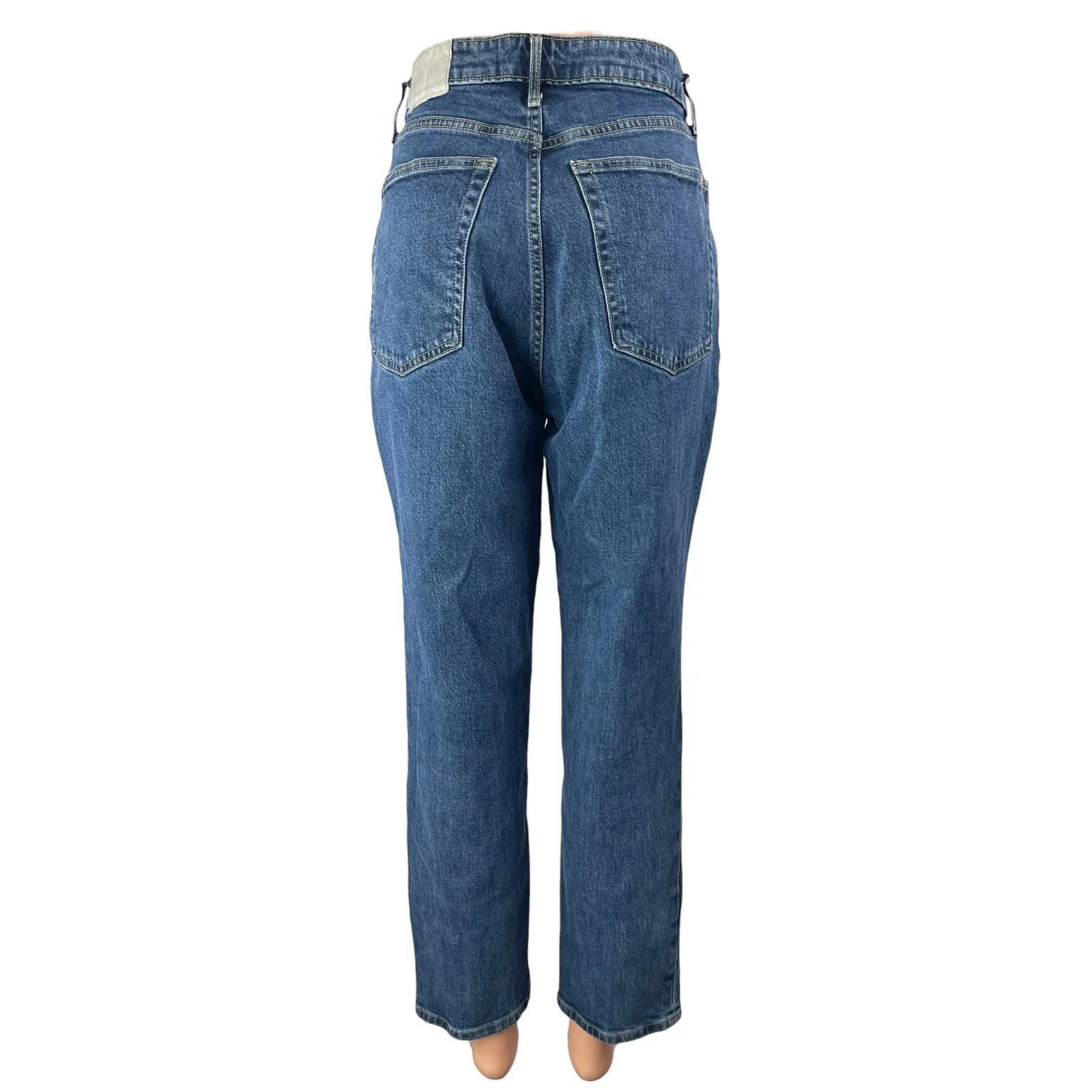Everlane The Curvy Cheeky Women's Blue High Rise Straight Denim Jeans Pants 30 - Image 2