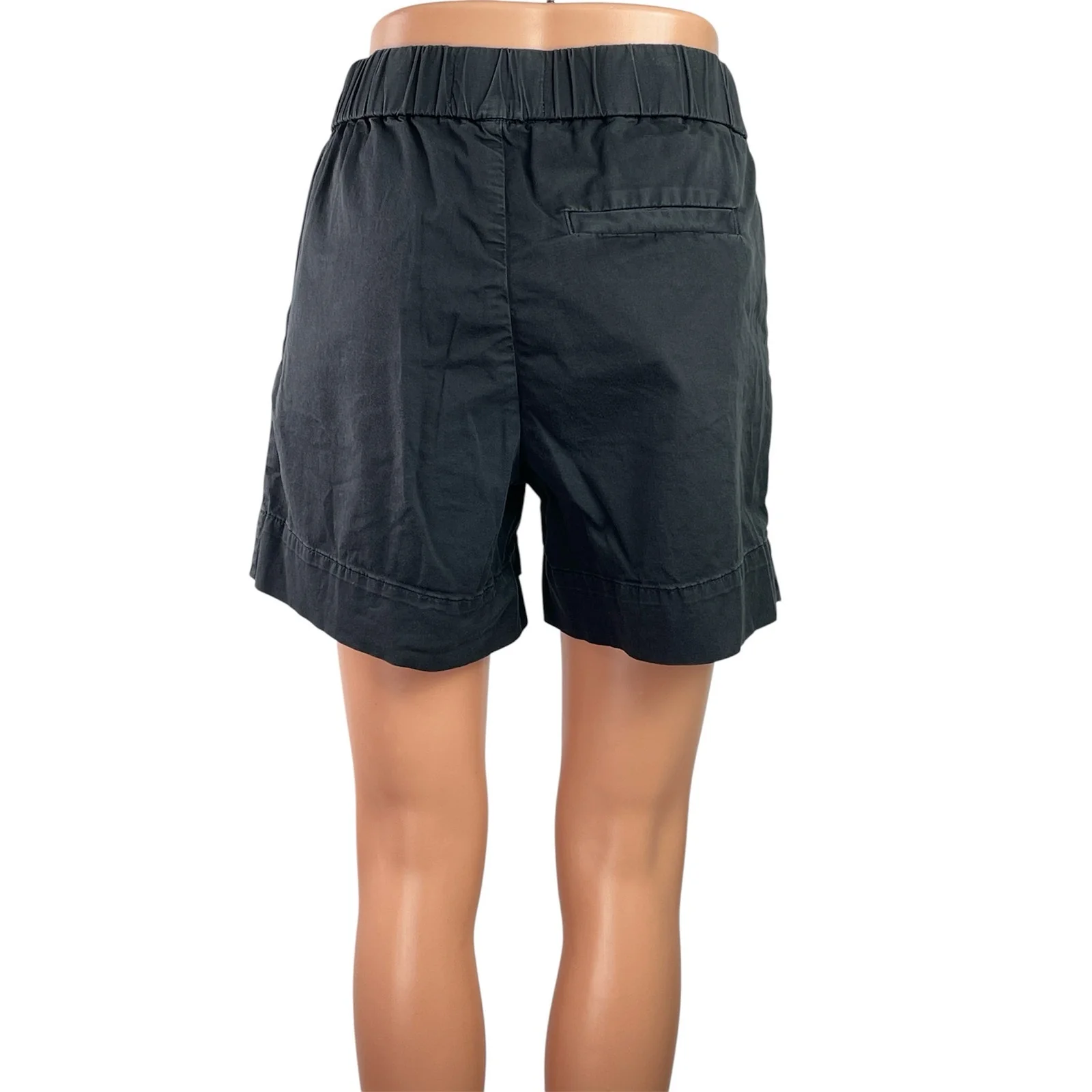 Everlane The Easy Short Women's Twill Black High Waisted Chino Casual Shorts 2 - Image 3