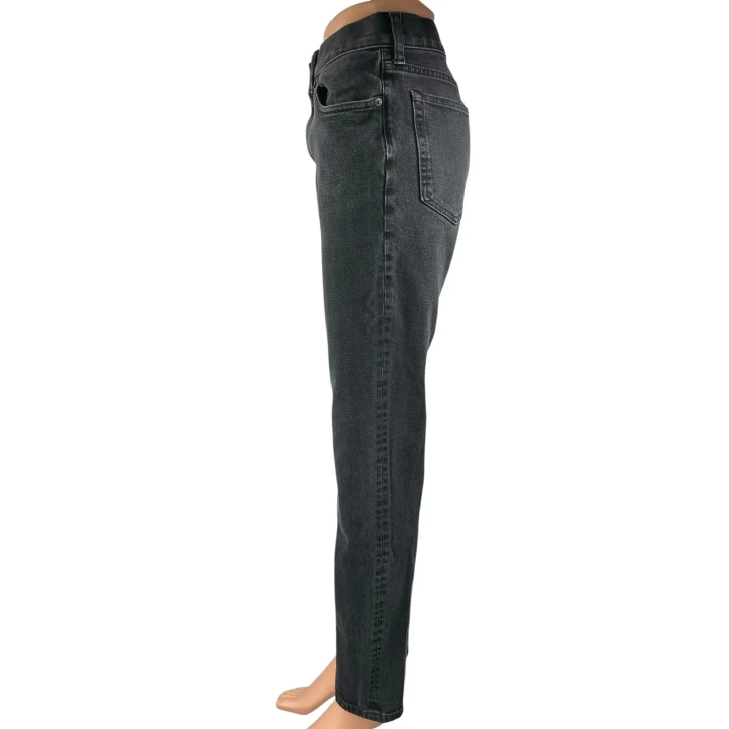 Everlane Uniform Women's Black High Waisted Straight Skinny Denim Jeans Pants 31 - Image 2