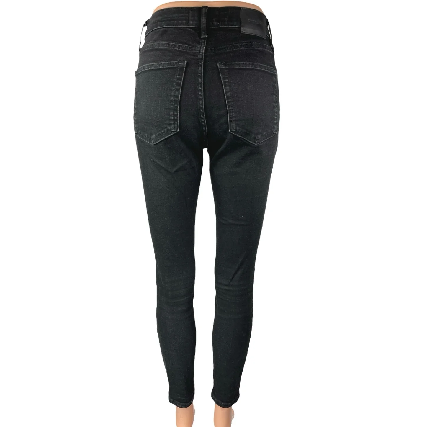 Everlane Women's Black High Waisted Stretch Casual Skinny Denim Jeans Size 27 - Image 3