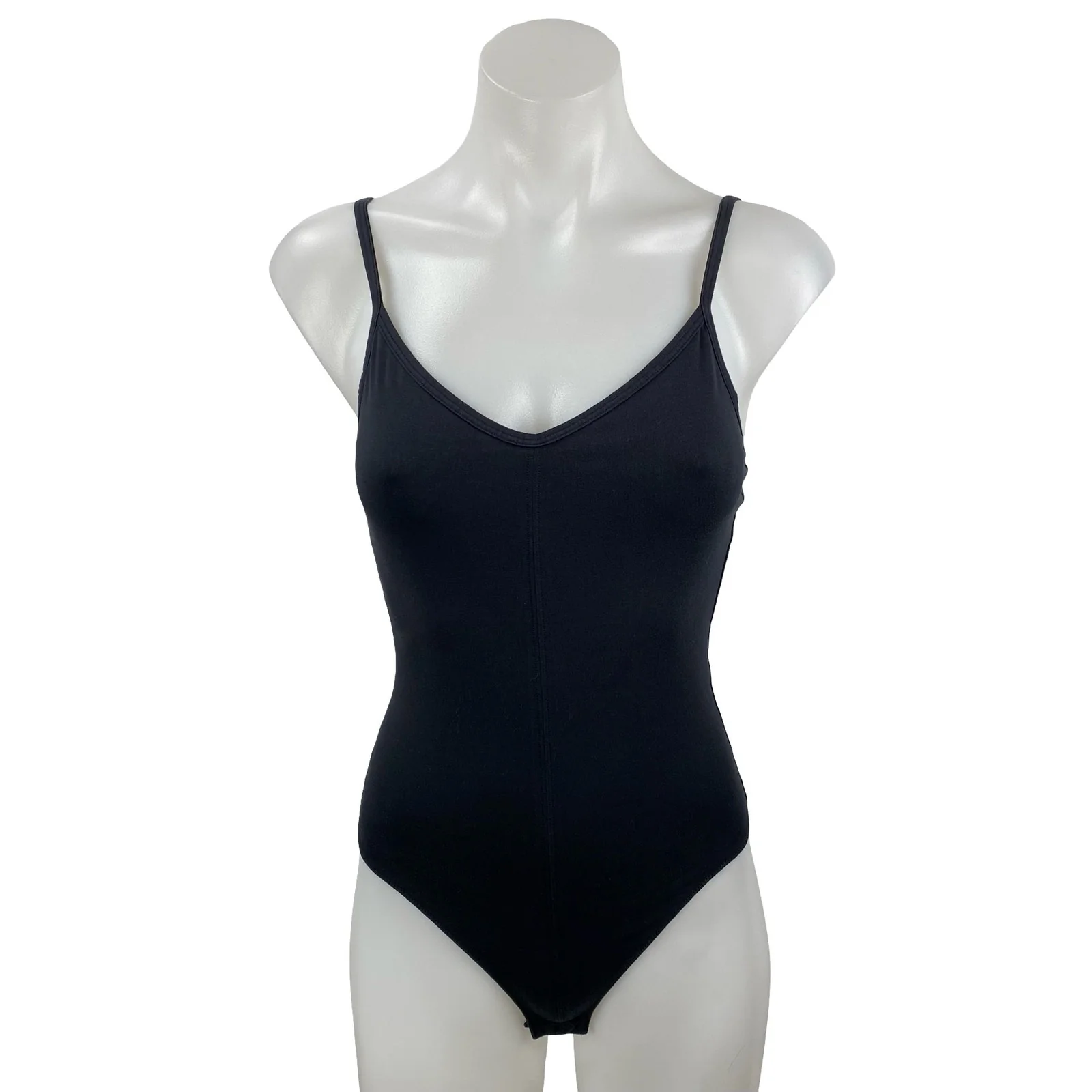 Everlane Women's Black Sleeveless V Neck Camisole Tank Shapewear Bodysuit Top XS