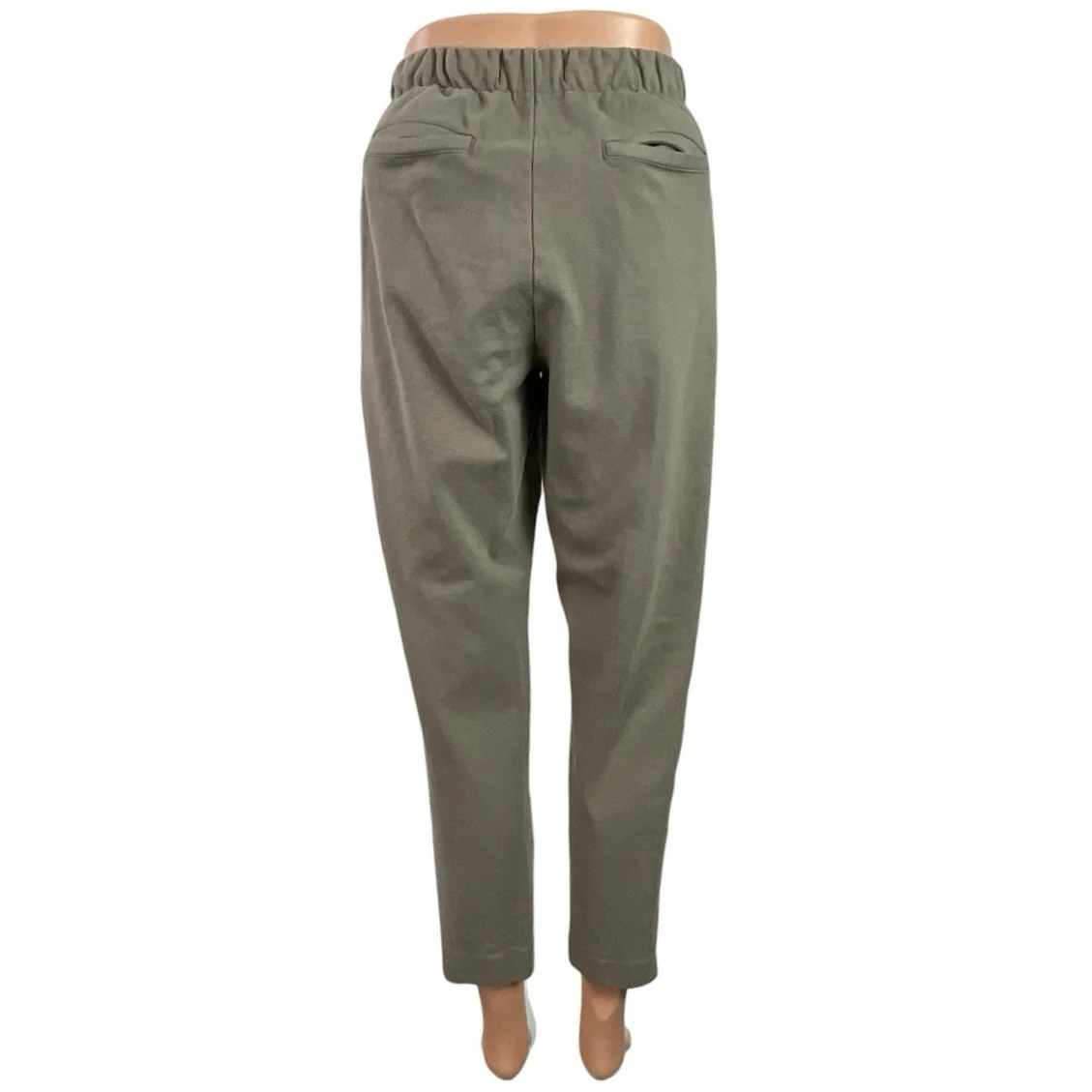 Everlane Women's Gray Striped Tapered High Rise Casual Trousers Pants Size S - Image 3