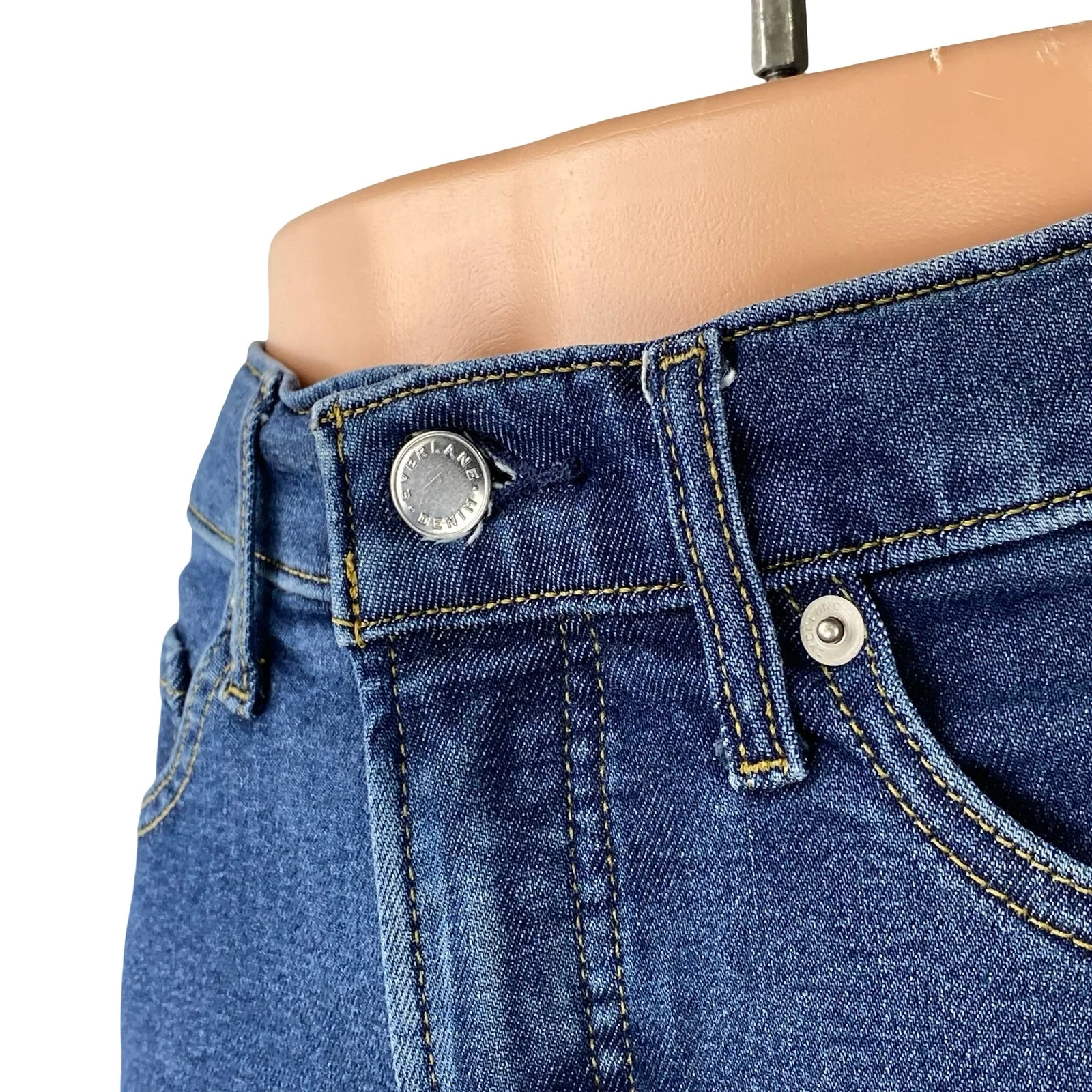 Everlane Women's Medium Blue Wash High Rise Classic Skinny Denim Jeans Pants 29 - Image 3