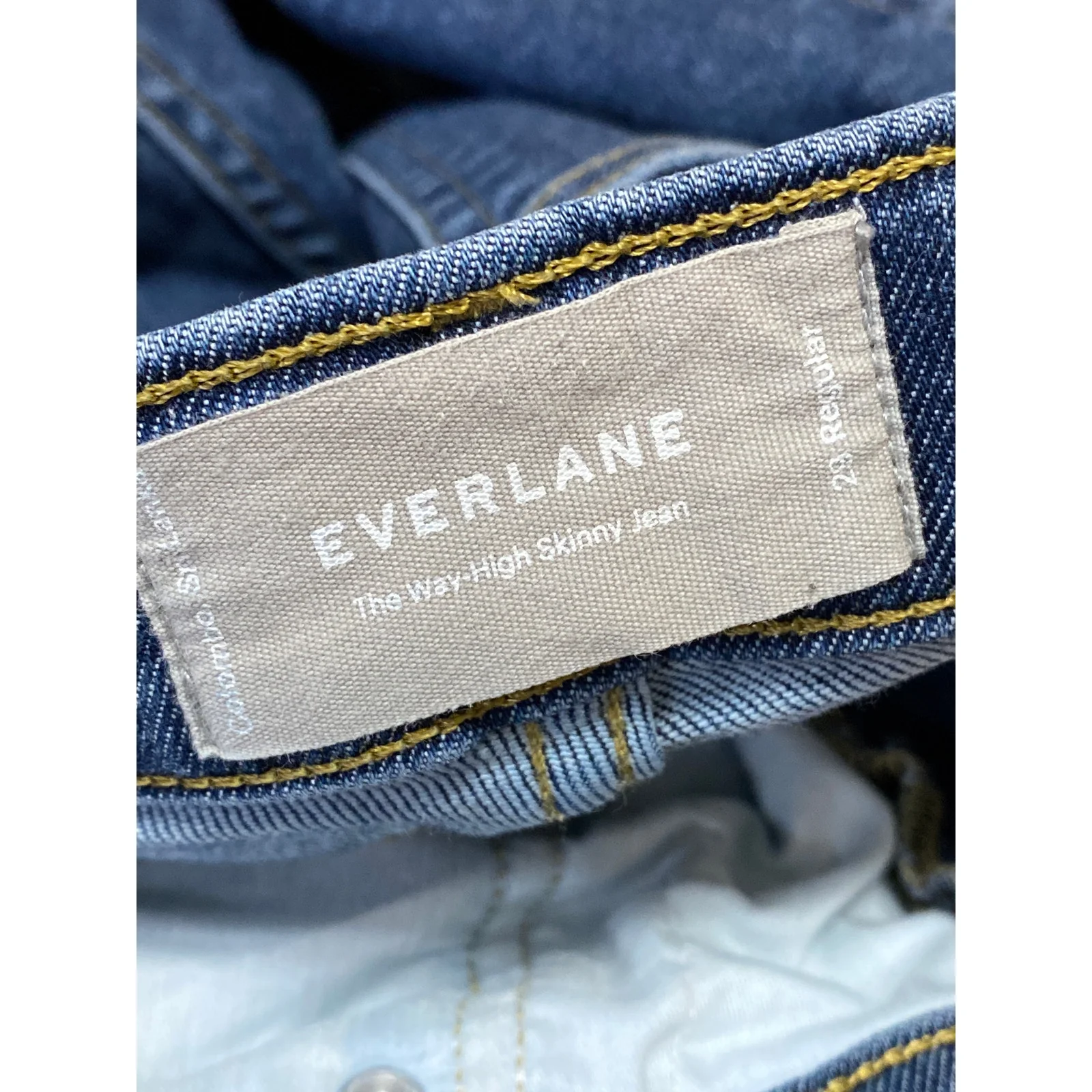 Everlane Women's Medium Blue Wash High Rise Classic Skinny Denim Jeans Pants 29 - Image 5