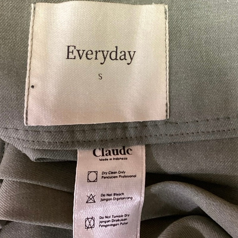 Everyday By Claude Women's Green High Rise Pleated Front Straight Dress Pants S - Image 4