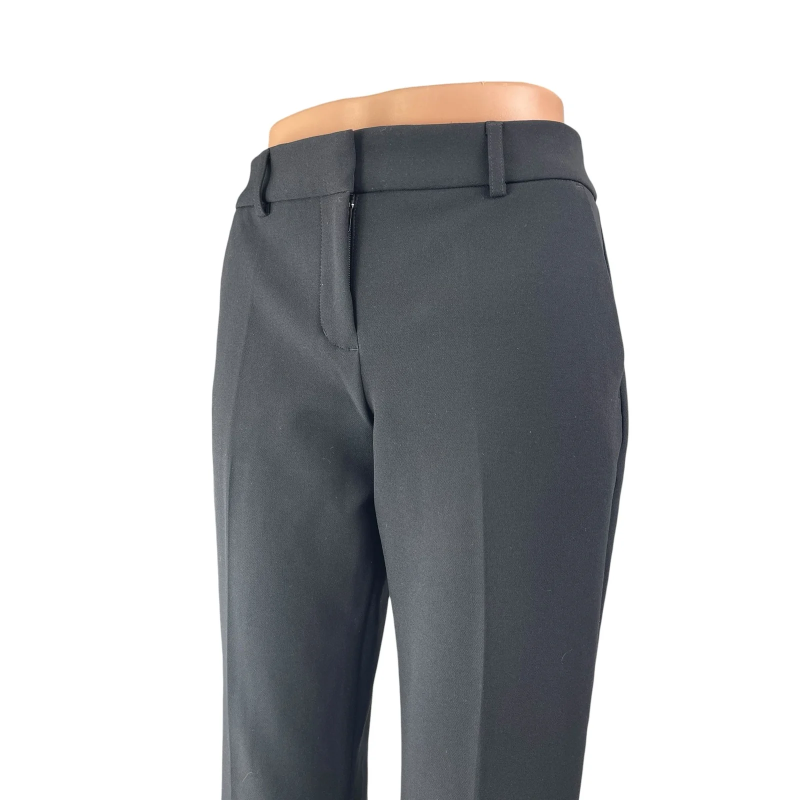 Express Editor Boot Women's Black Low Rise Straight Trouser Dress Pants Size 2R - Image 3