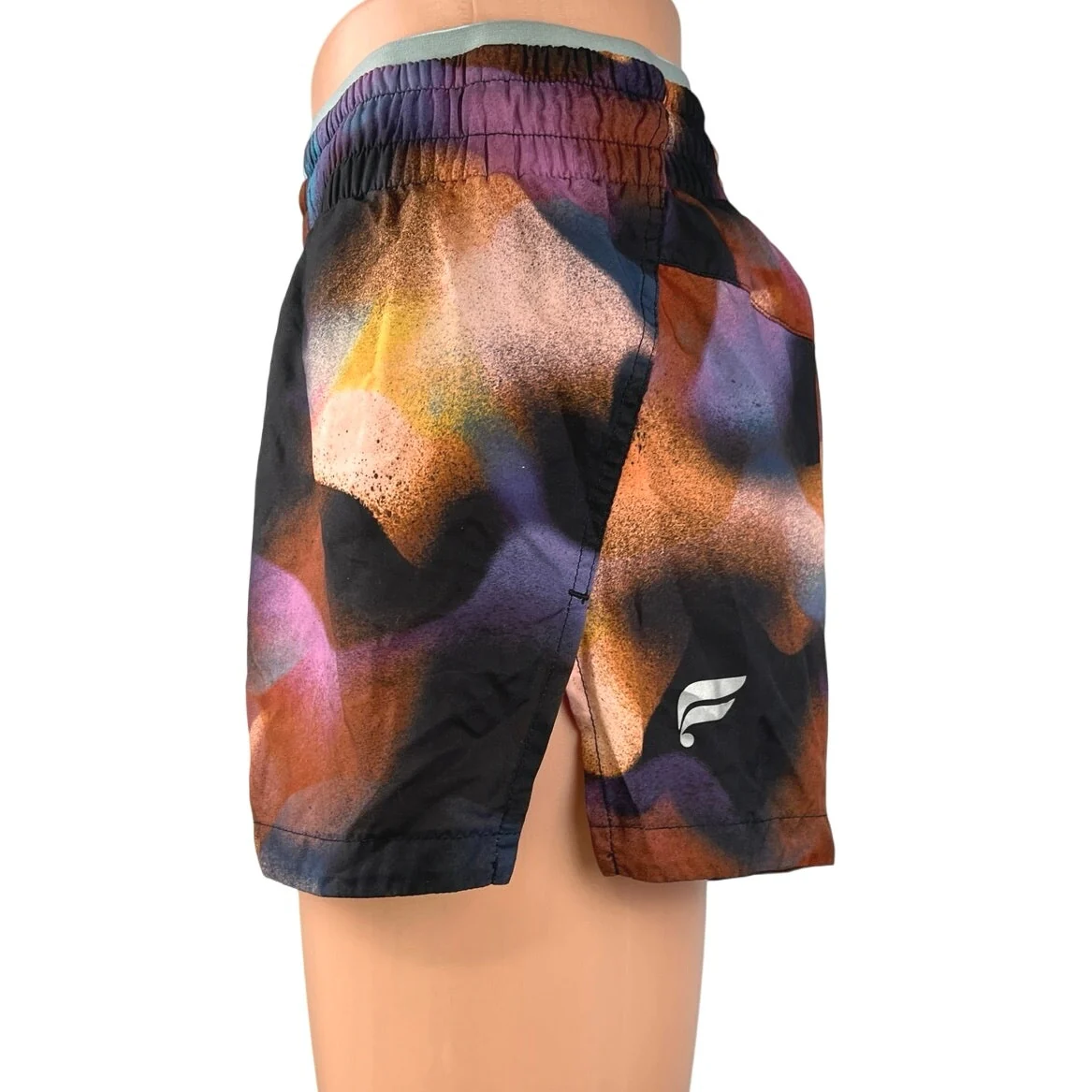 Fabletics Breathe Multicolor Mid-Rise Lightweight Stretch Gym Running Shorts XS - Image 2