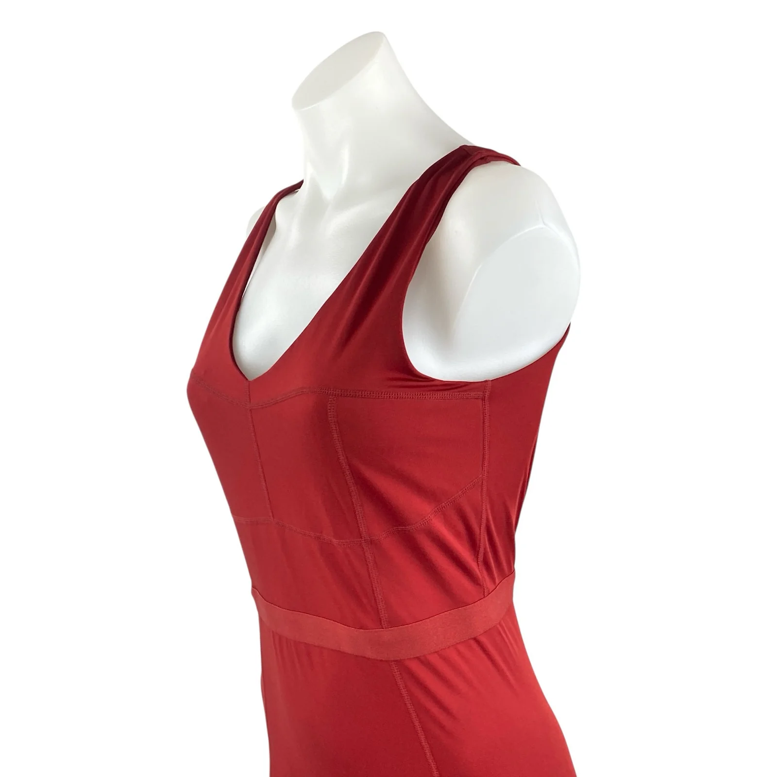 Fabletics Motion365+ Red Open Back Yoga Athletic Activewear Jumpsuit Romper Sz M - Image 3