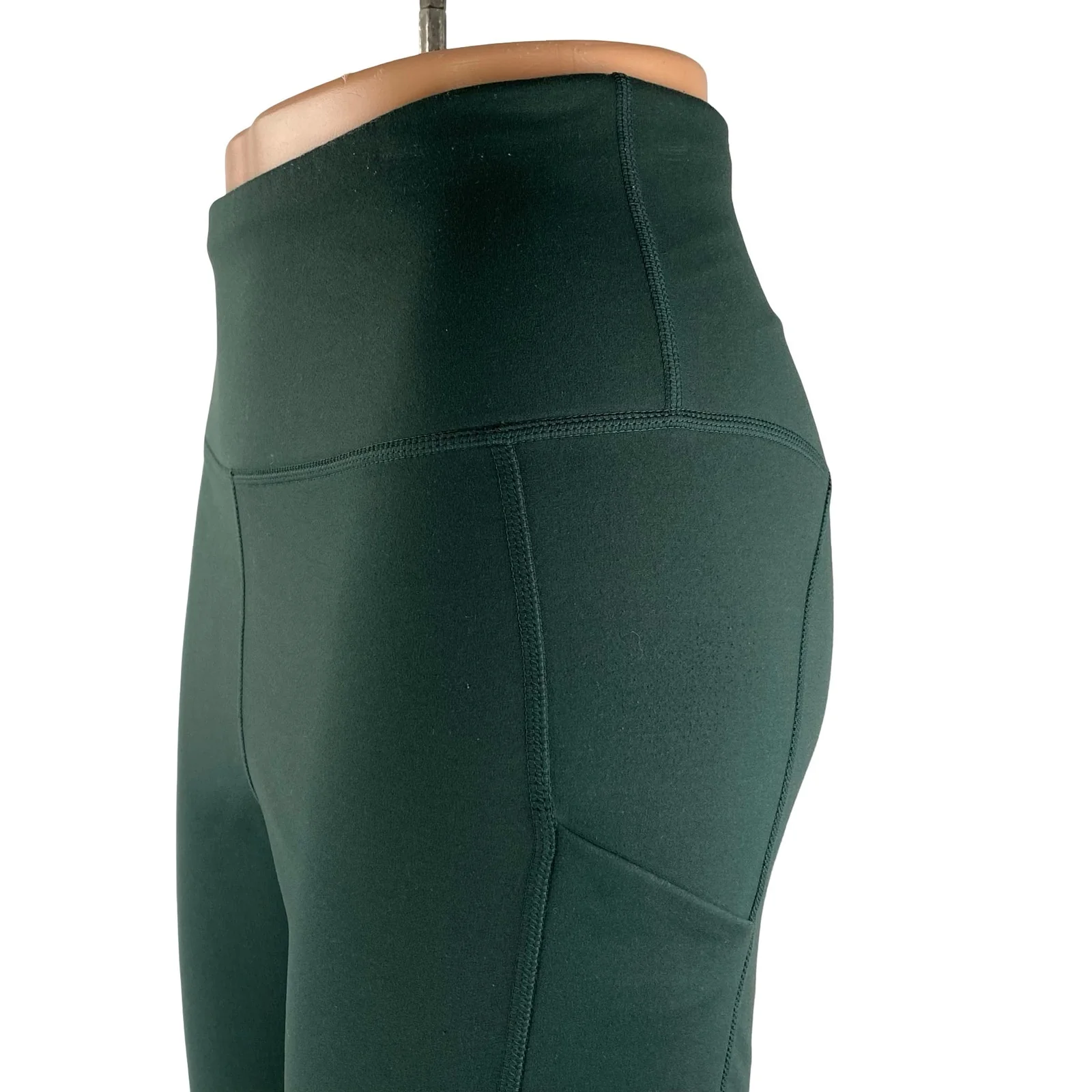Fabletics Women's Green High Rise Yoga Flared Workout Athletic Leggings Pants 26 - Image 3