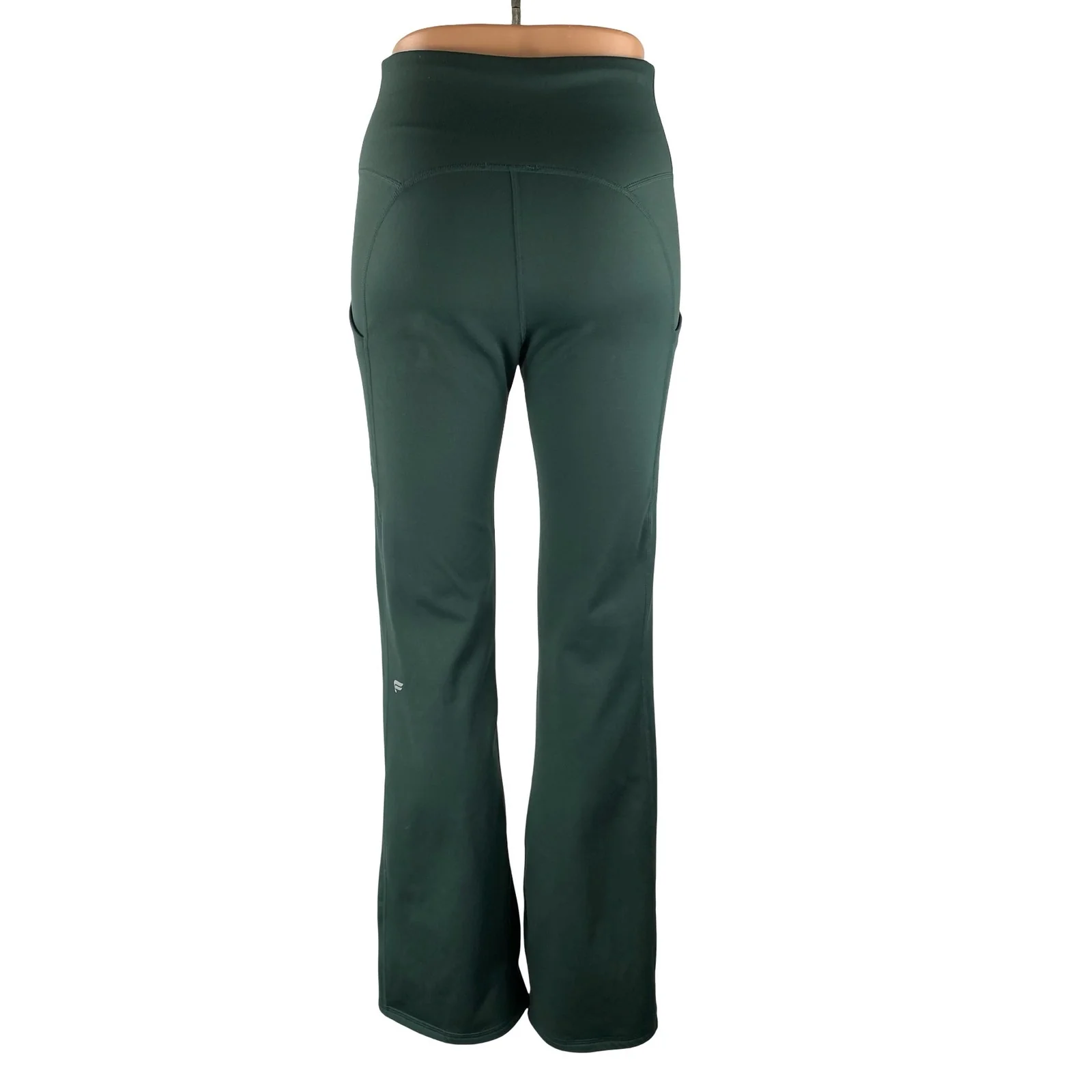 Fabletics Women's Green High Rise Yoga Flared Workout Athletic Leggings Pants 26 - Image 4