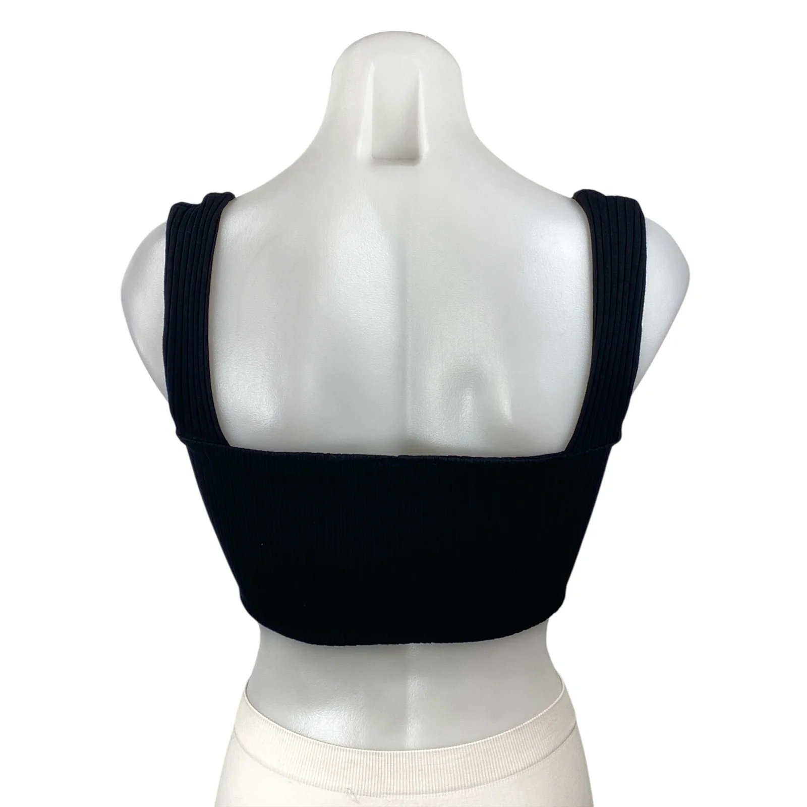 Farm Rio Women's Ribbed Knit Square Neck Sleeveless Brami Cami Crop Top Size S - Image 4