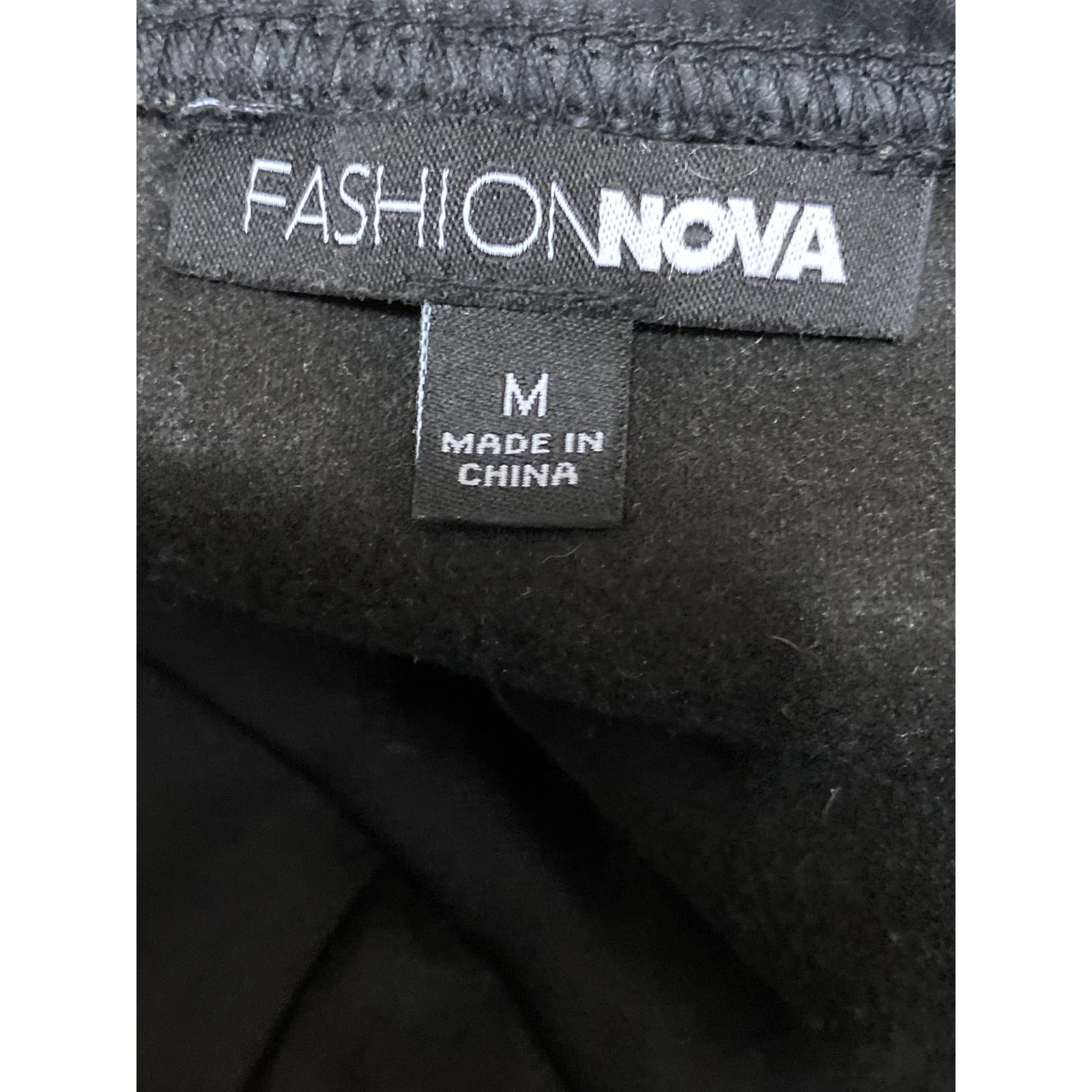 Fashion Nova Nemy Women's Black Faux Vegan Leather Corset Crop Halter Tank Top M - Image 5