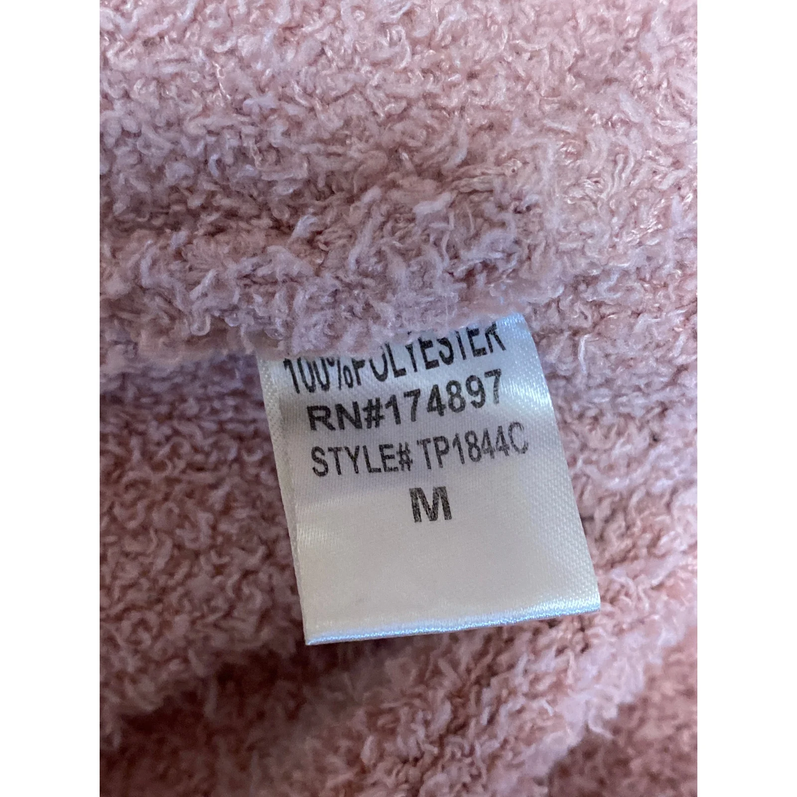 Fashion Nova Pink Fuzzy Knit Open Front Long Sleeve Oversized Cardigan Sweater M - Image 4