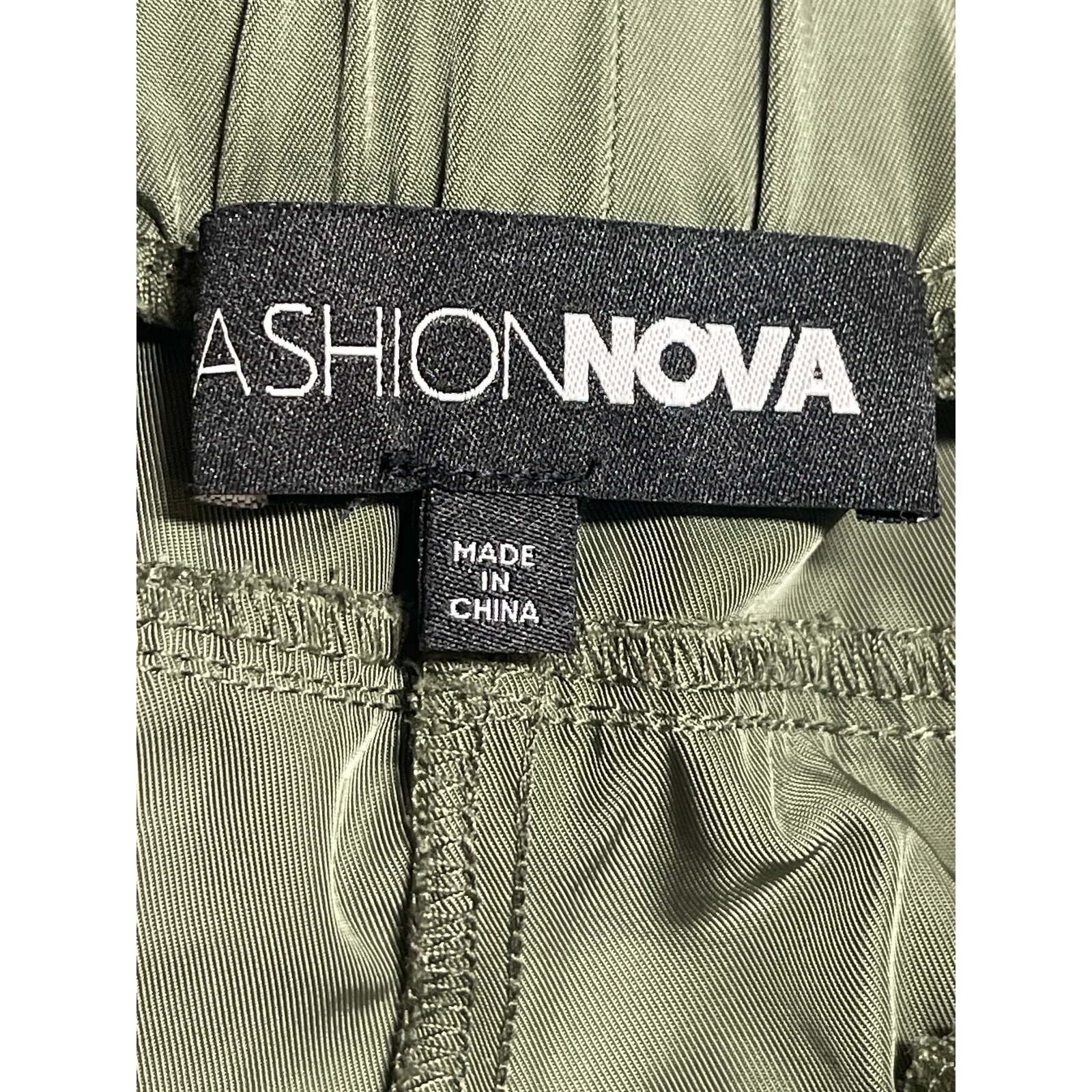Fashion Nova Rebecca Green Colorblock Baggy Trousers Windbreaker Track Pants S - Image 4