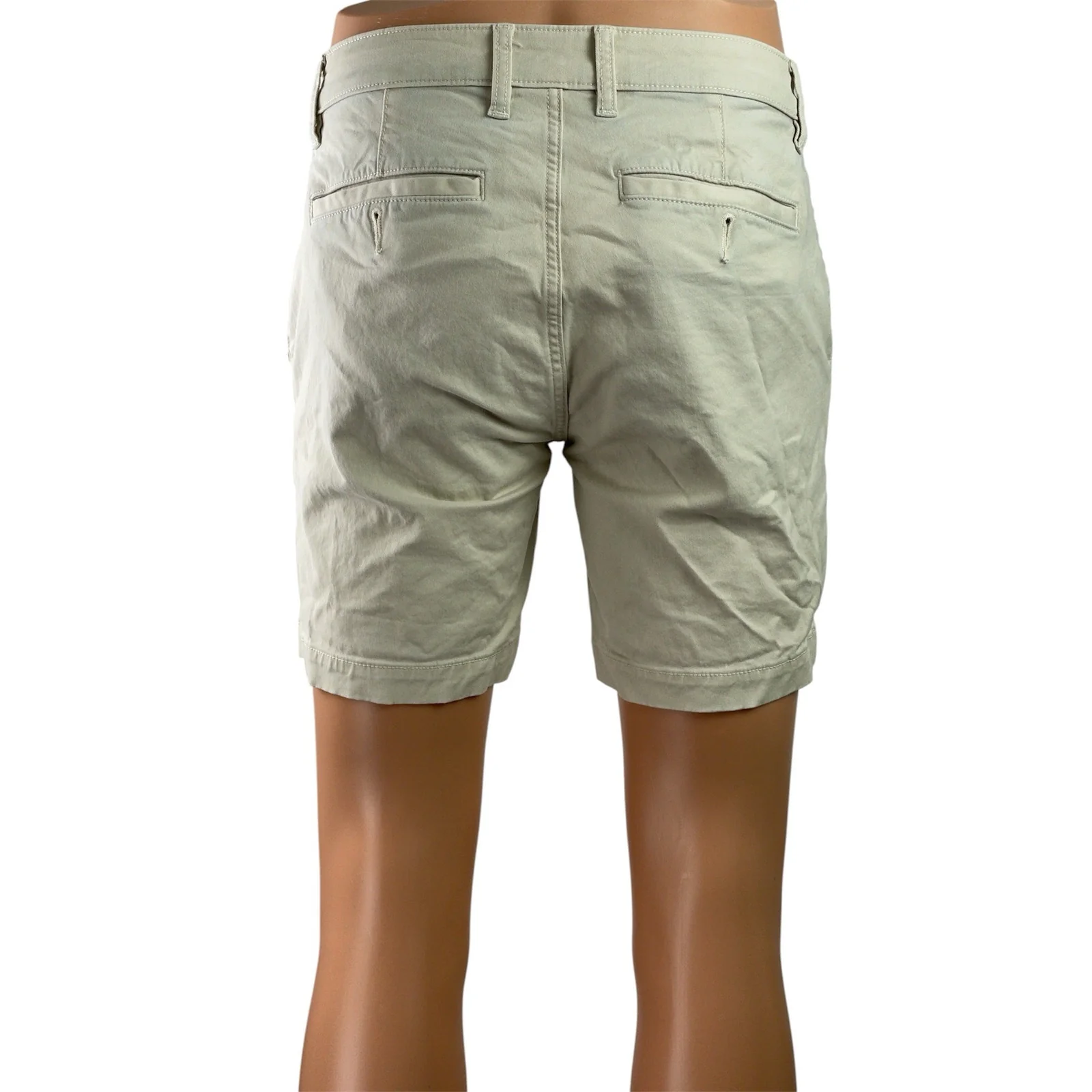 Flint and Tinder Gray Mid Rise Straight Golf Chino Khaki Bermuda Shorts Size 29 - Image 3