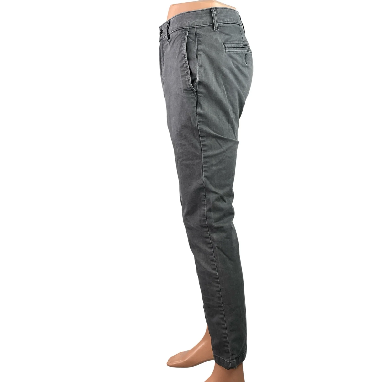 Flint and Tinder Mens Gray Mid Rise Slim Fit Straight Leg Denim Jeans Size 30x30 - Image 2
