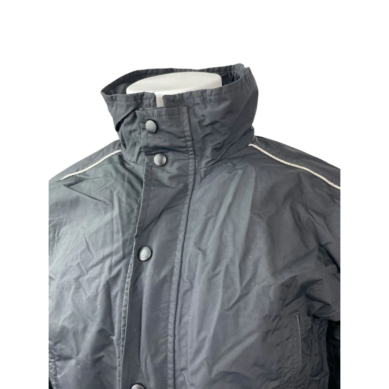 Flying Cross Duty Guard Hardshell Black Long Sleeve Windbreaker Coat Jacket Sz S - Image 2