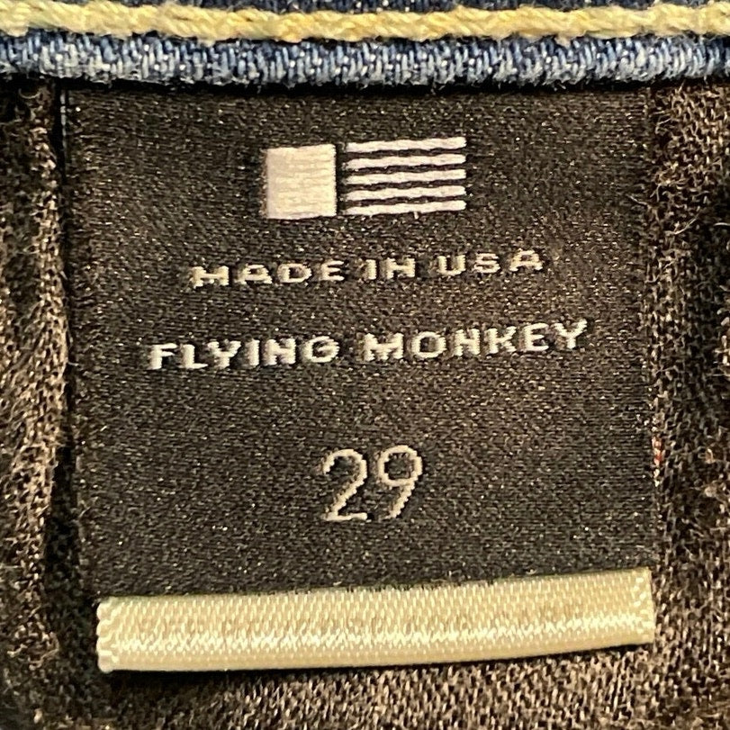 Flying Monkey Women's Blue High Waisted Distressed Skinny Denim Jeans Size 29 - Image 5