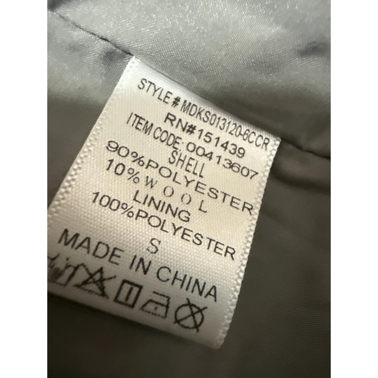 Forever 21 Gray Plaid Checkered Snap Button Down Long Sleeve Shirt Coat Jacket S - Image 4