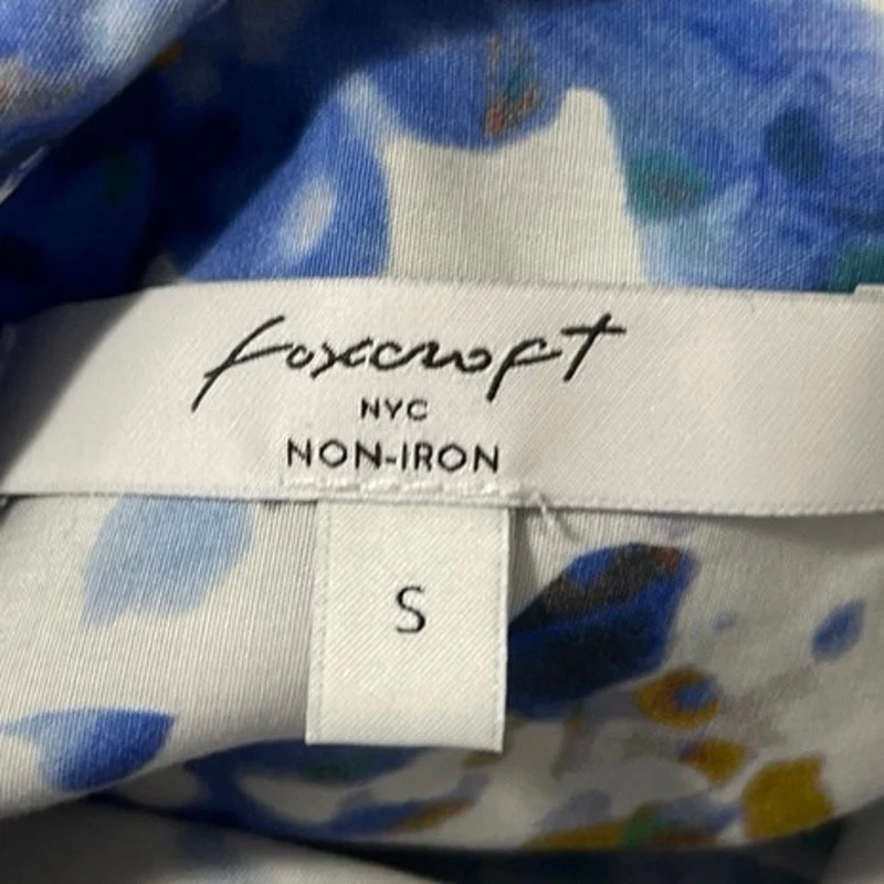 Foxcroft Olivia Women's Multicolor Tye Die Long Sleeve Button Down Shirt Top S - Image 4