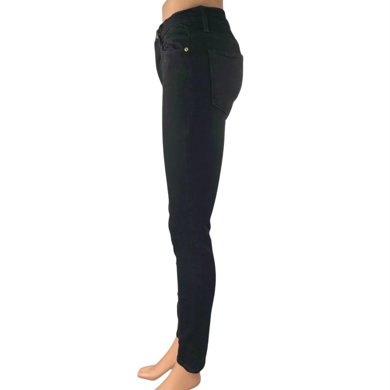 Frame Le High Women's Black High Waisted Stretch Skinny Leg Jeans Pants Size 25 - Image 2