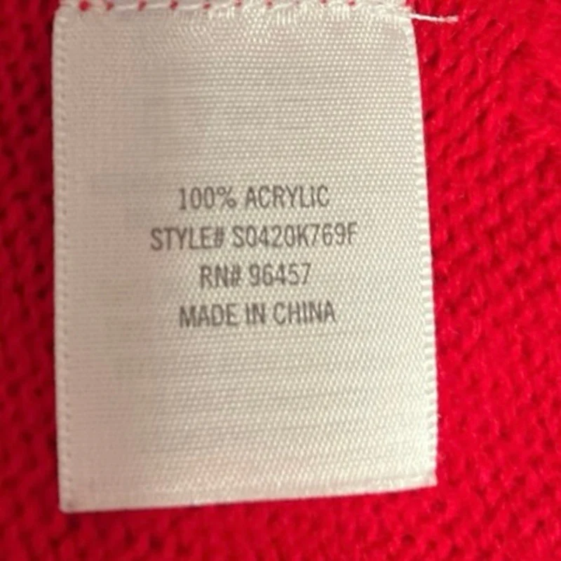 Francesca’s Red Merry & Bright  Light Up Cactus Christmas Holiday Sweater Size L - Image 4