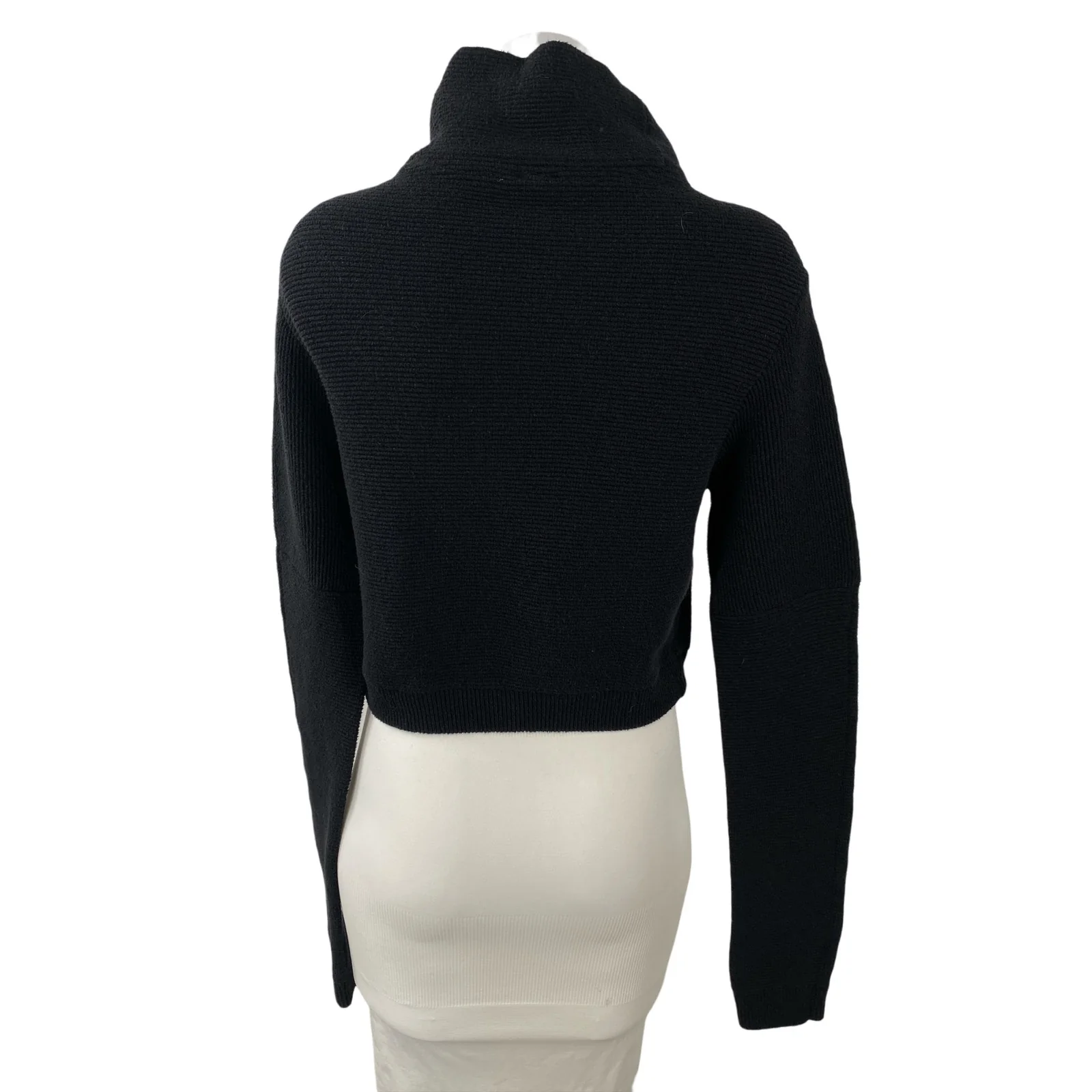Free People Easy Street Turtle Neck Long Sleeve Crop Sweatshirt Sweater Top XS - Image 4