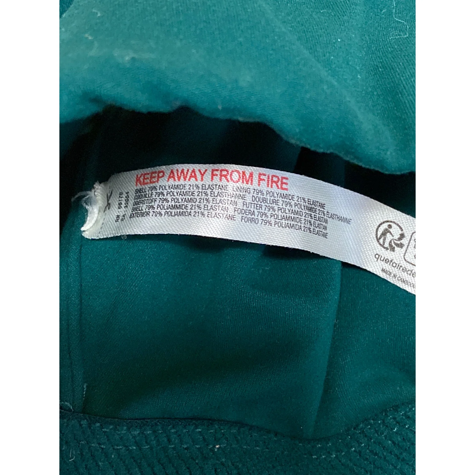 Free People FP Movement Green Racerback Yoga Athletic Sports Bra Crop Top Sz XS - Image 6