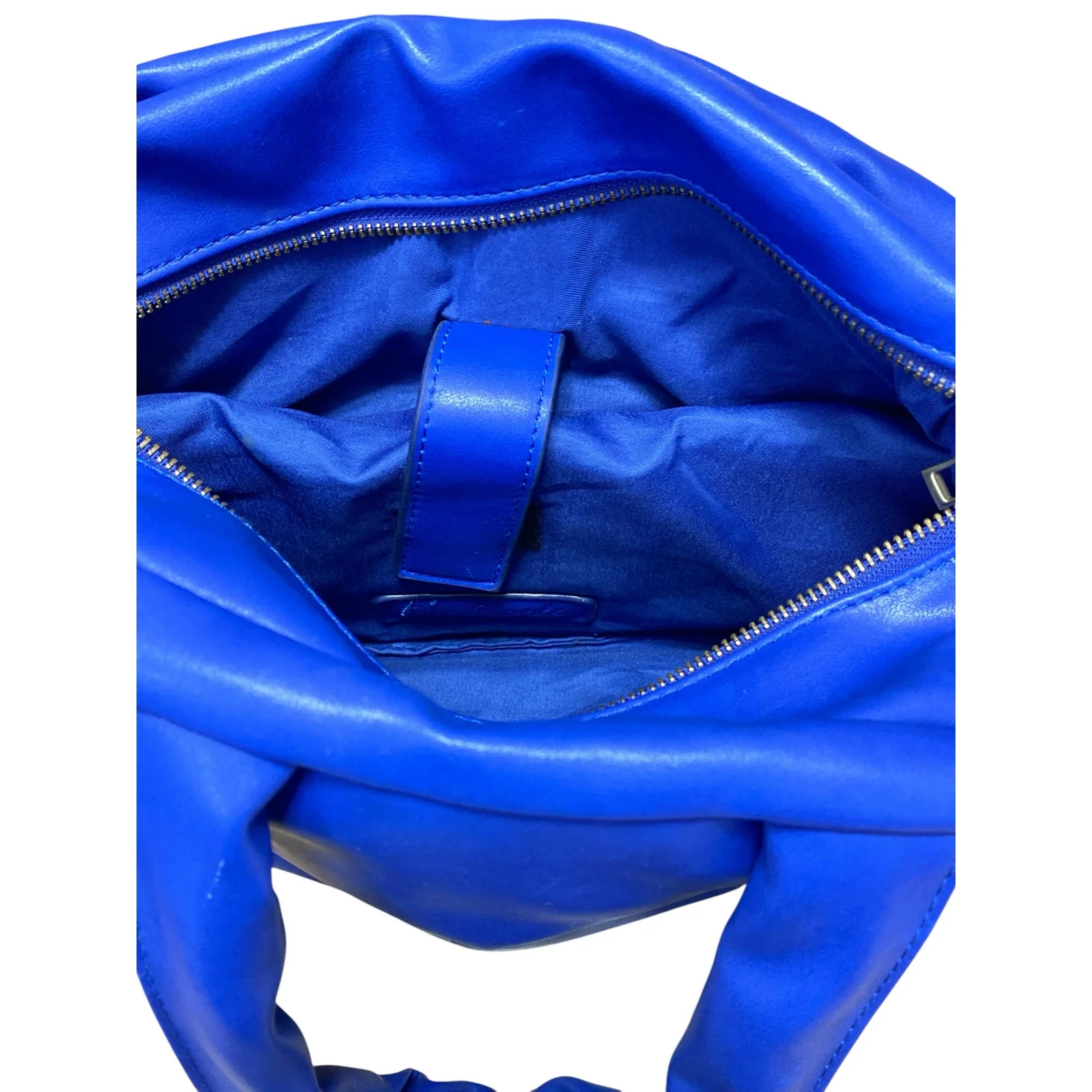 Free People Lapis Blue Cloud Commuter Quilted Shoulder Tote Bag Mini Handbag OS - Image 2