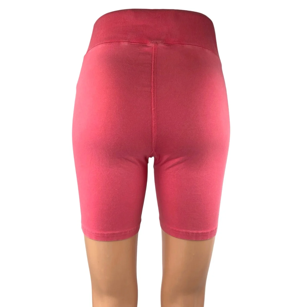 Free People Pink High Waisted Tight Yoga Workout Athletic Biker Shorts Size S - Image 3