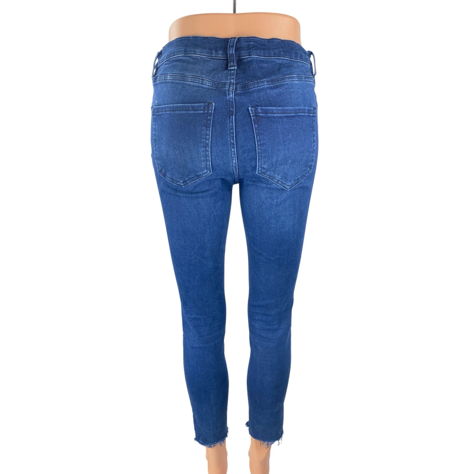 Free People Reagan Destroyed Distressed High Rise Skinny Denim Jeans Pants Sz 28 - Image 4