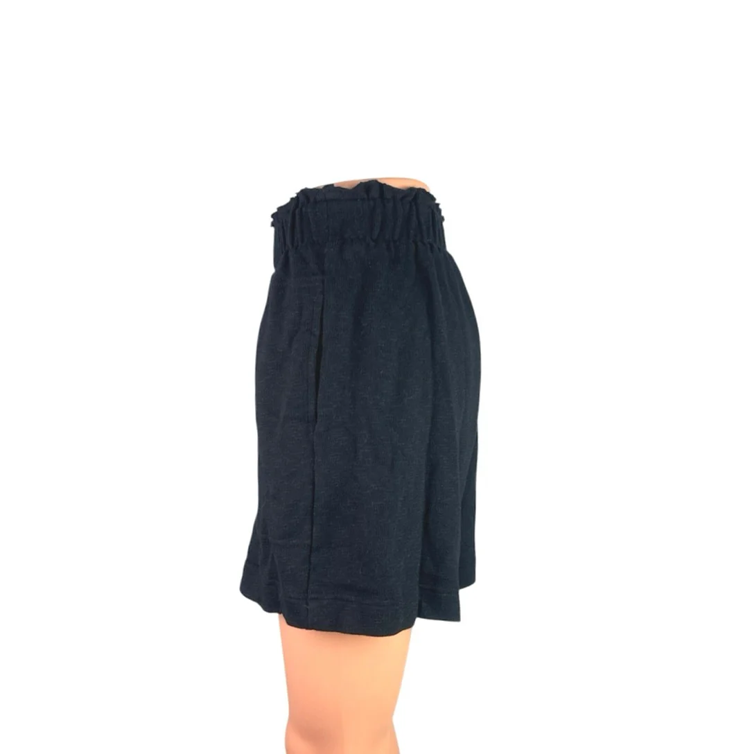 Free People Strada Black Elastic Waist Wide Leg Casual Lounge Beach Shorts Sz XS - Image 2