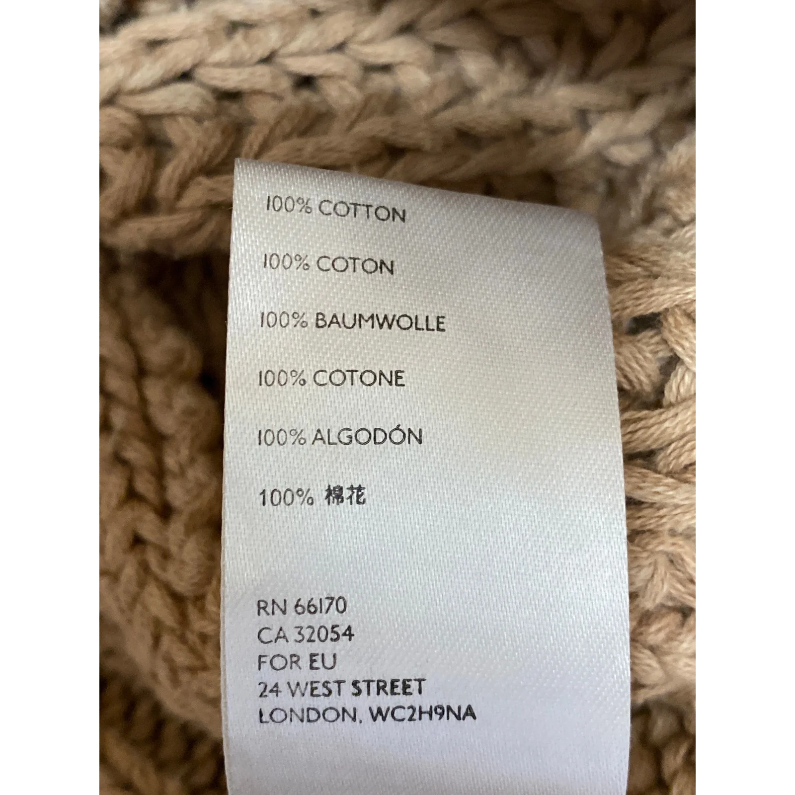 Free People Sweetheart Beige Chunky Knit Mock Neck Balloon Sleeve Sweater Top S - Image 7