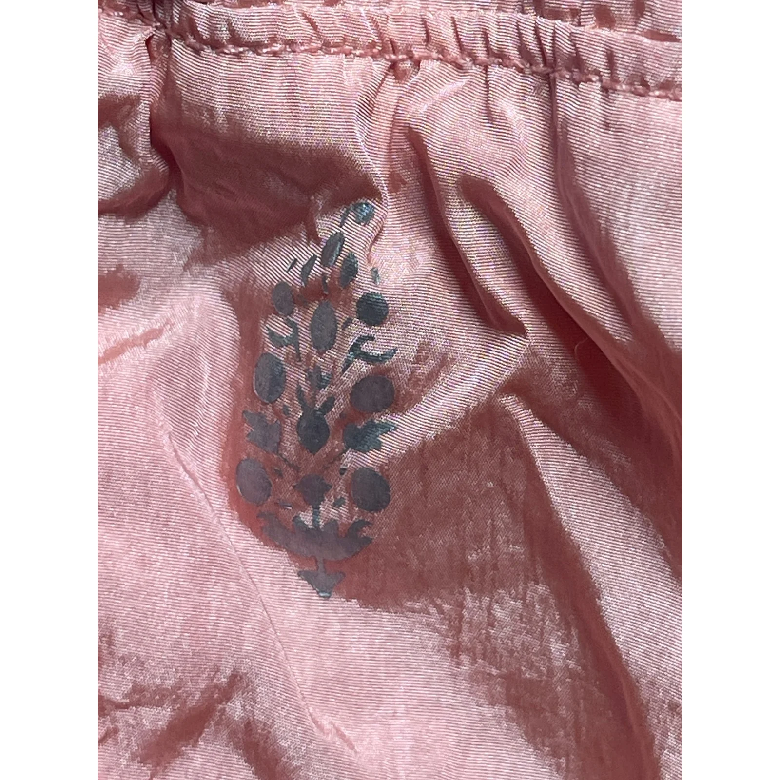 Free People The Way Home Pink High Rise Smocked Activewear Athletic Shorts Sz M - Image 3