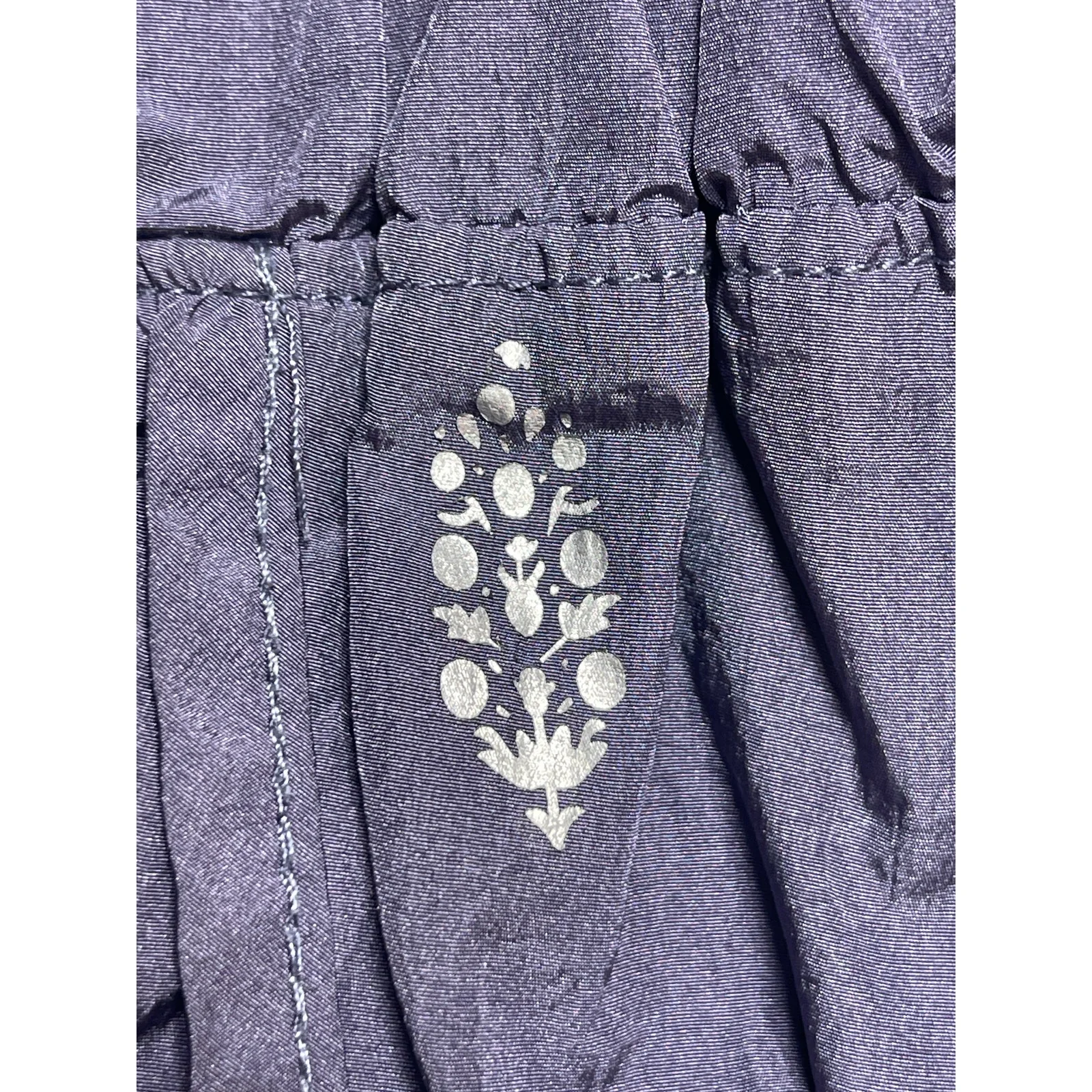 Free People Way Home Purple High Rise Smocked Wide Activewear Sports Shorts Sz L - Image 5