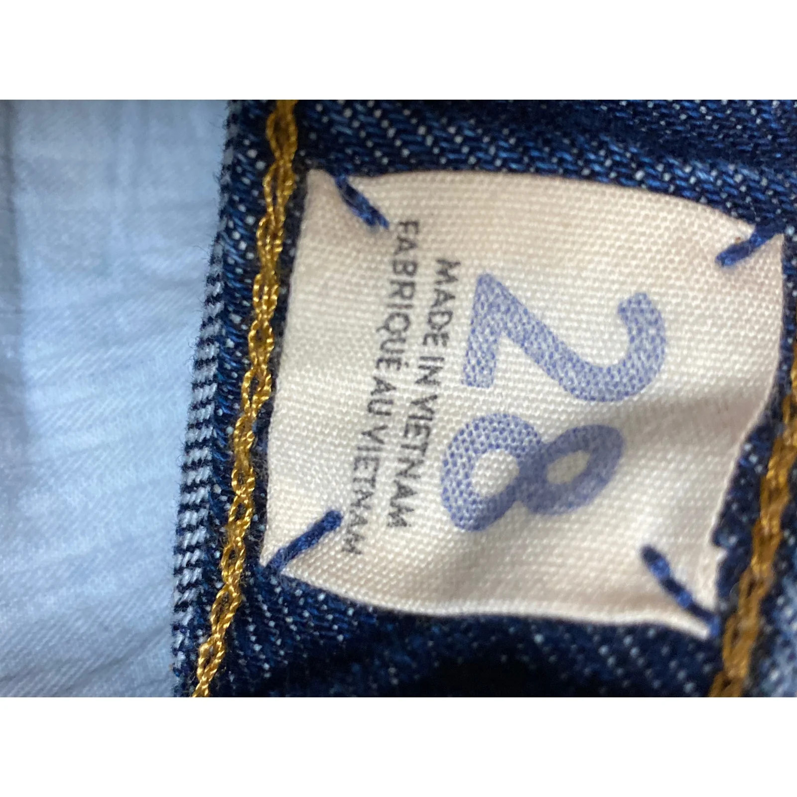 Free People We The Free Blue Frayed Raw Hem Pencil Denim Jean Skirt Size 28 - Image 5