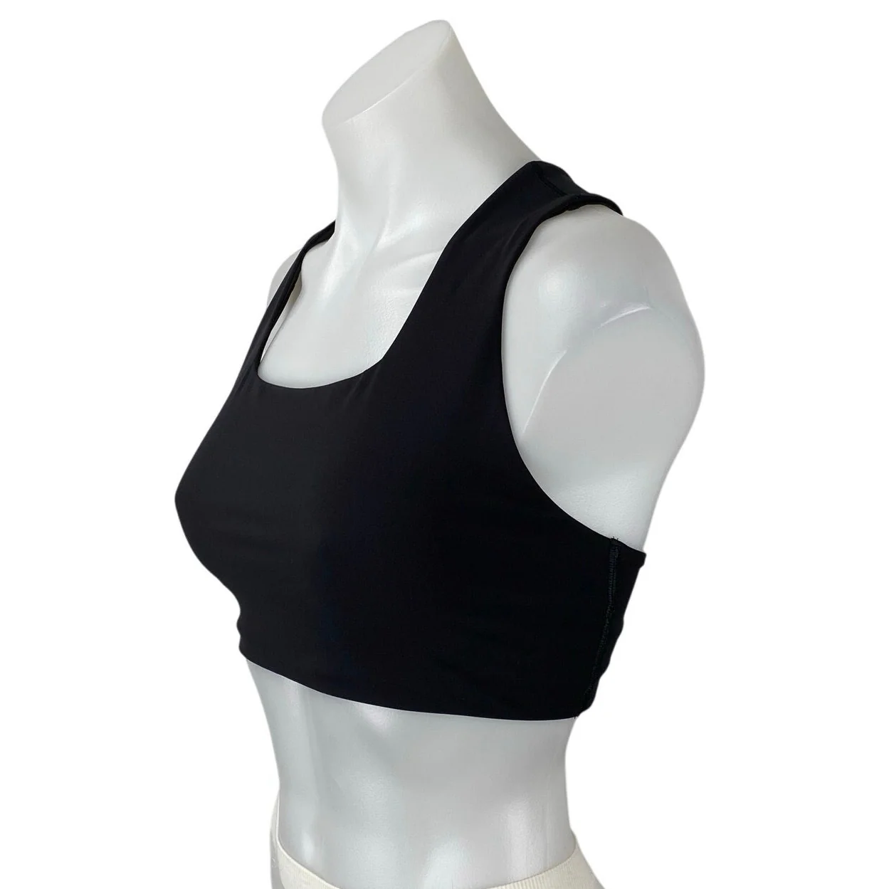 Free People Women's Black Sleeveless Racerback Sports Bra Crop Tank Top Size XS - Image 2
