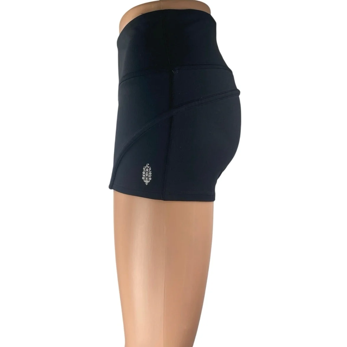 Free People Women's Blue Low Waist Activewear Fitness Workout Running Shorts S - Image 2