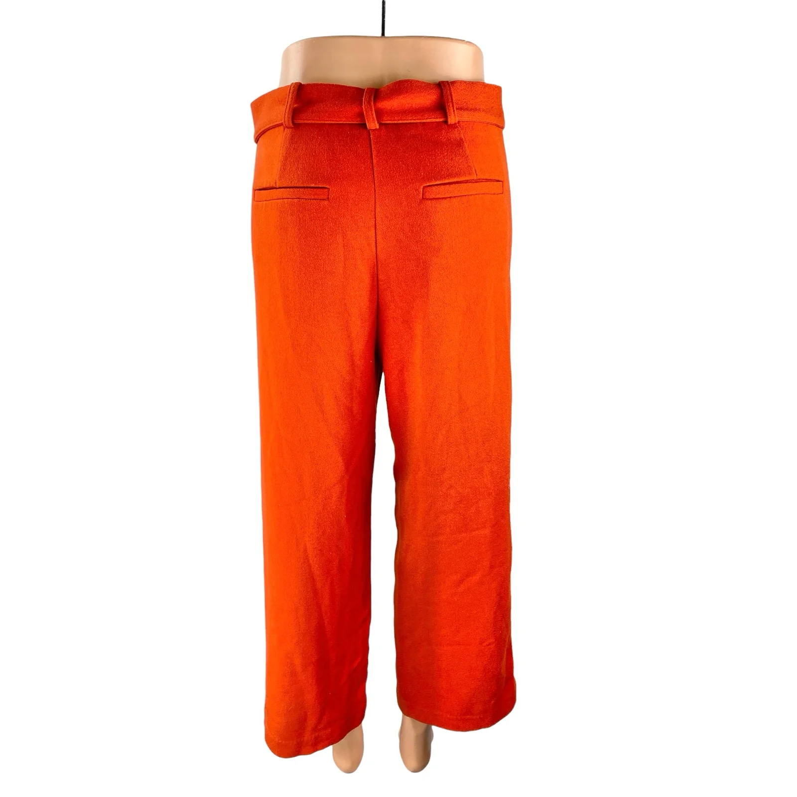 Free People Women's Coral Belted High Rise Wide Leg Baggy Trousers Pants Size 4 - Image 4