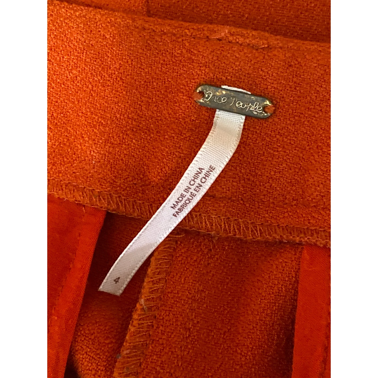 Free People Women's Coral Belted High Rise Wide Leg Baggy Trousers Pants Size 4 - Image 5