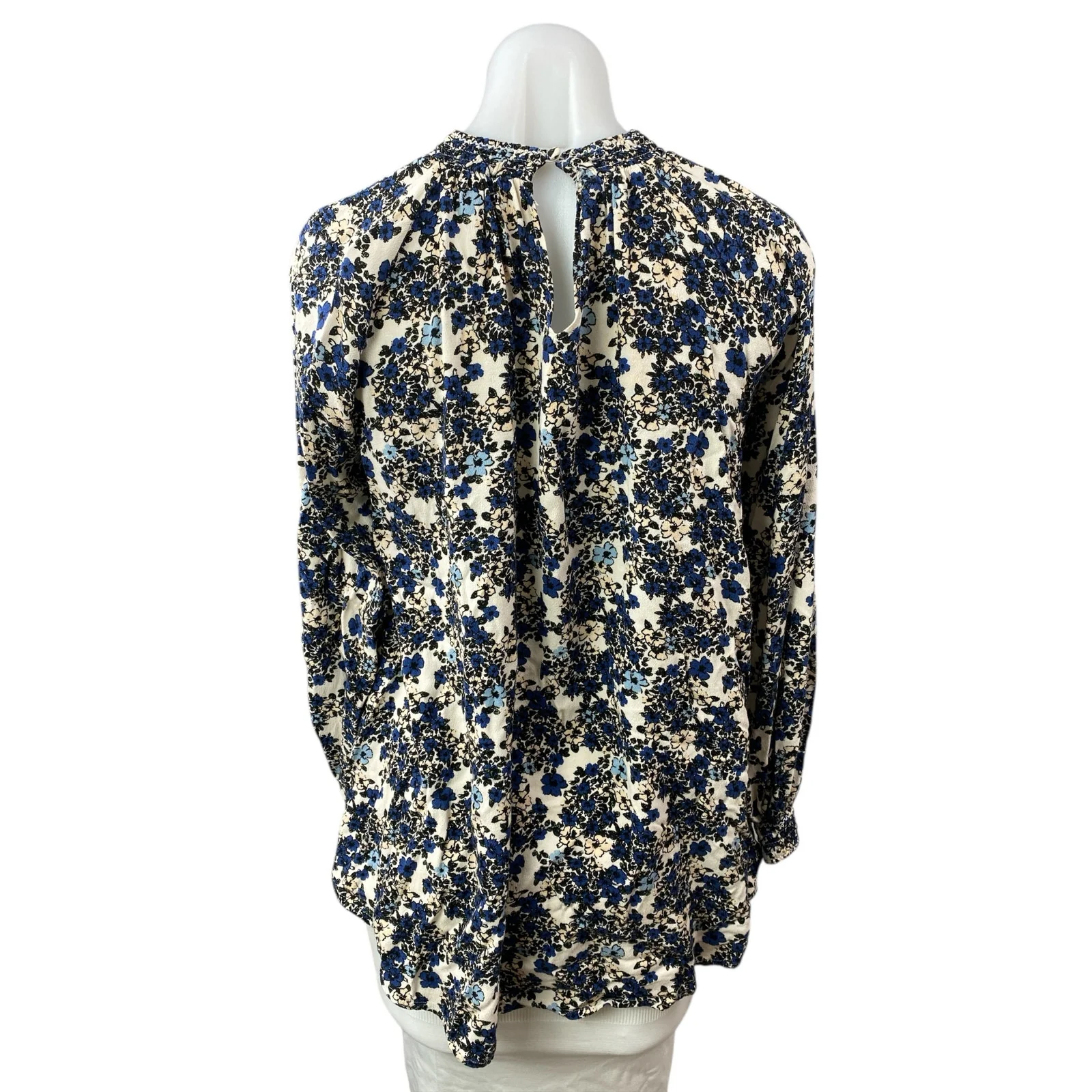 Free People Women's Multicolor Floral Long Sleeve Babydoll Blouse Top Size XS - Image 2