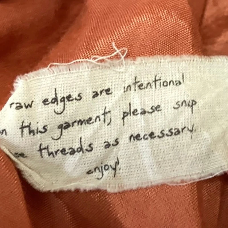 Free People Women's Orange Raw Edges V-Neck Pleated Fit  & Flare Mini Dress Sz S - Image 4