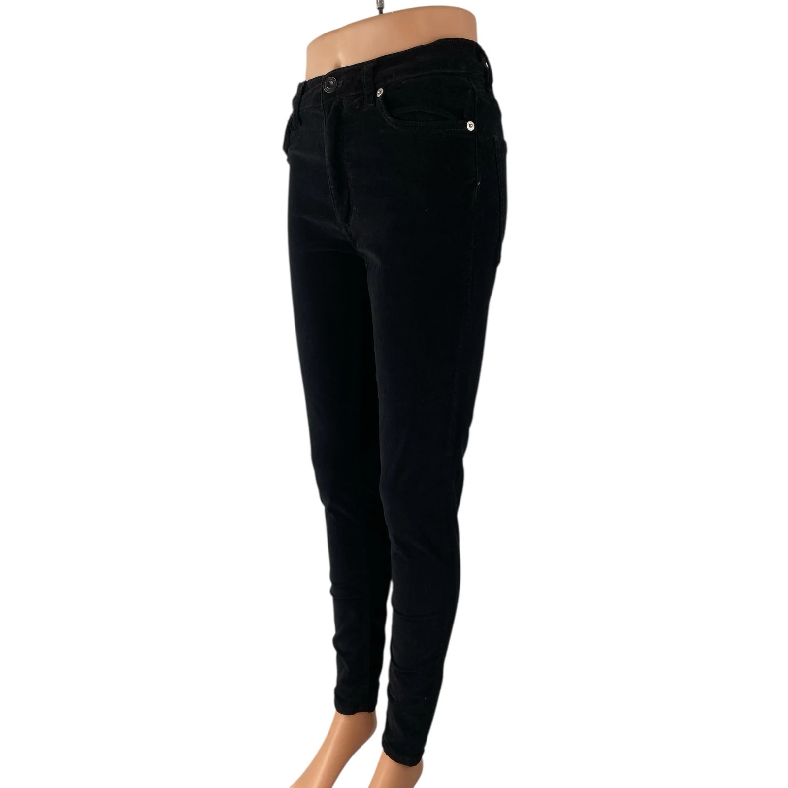 French Connection Womens Black Soft Stretch High Rise Skinny Denim Jeans Pants 6 - Image 2