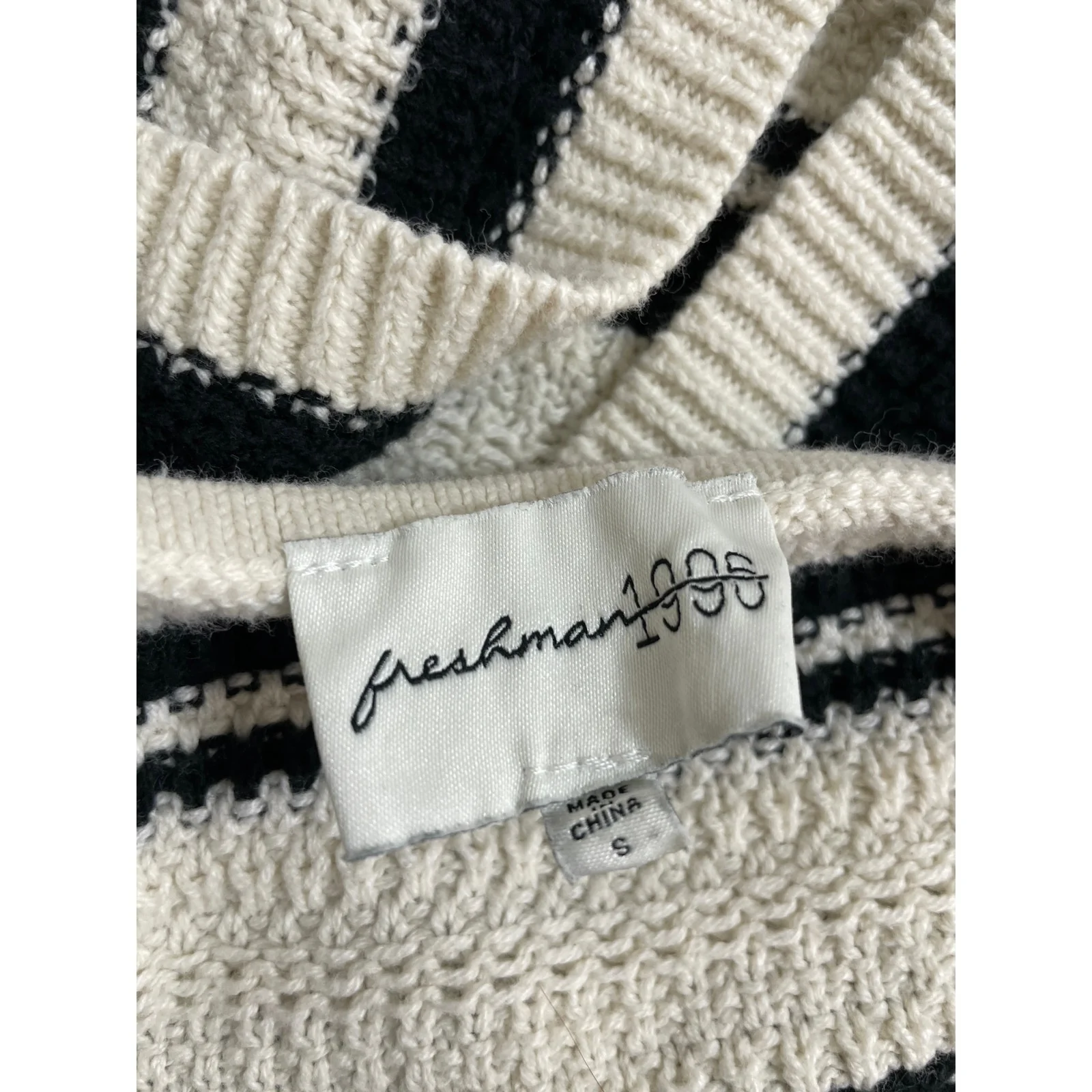 Freshman 1996 Striped Crochet Crop Cami Tank Top Midi Skirt Beach Cover Up Set S - Image 5