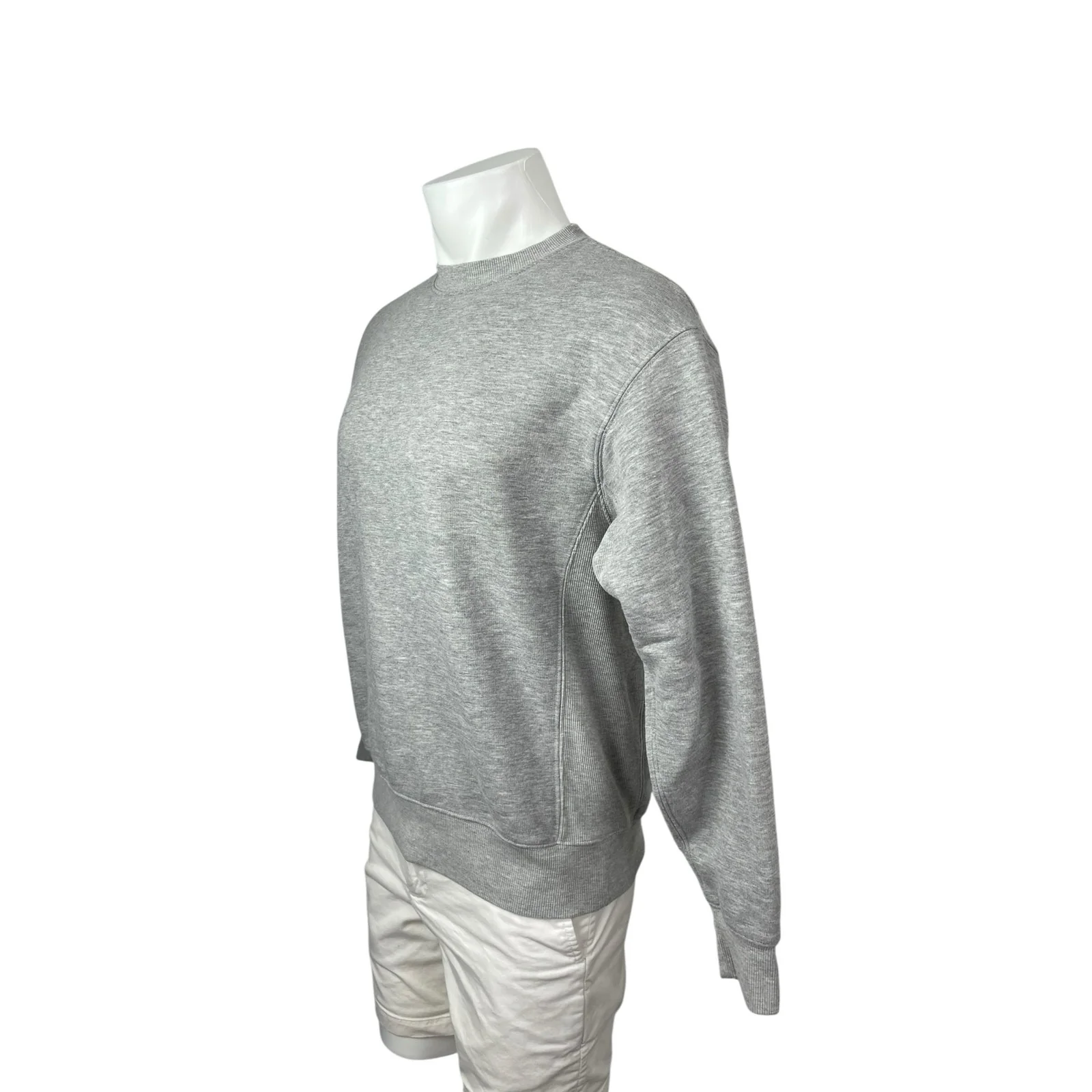 Fursac Gray Crew Neck Long Sleeve Sweater Activewear Athletic Sweatshirt Top M - Image 3