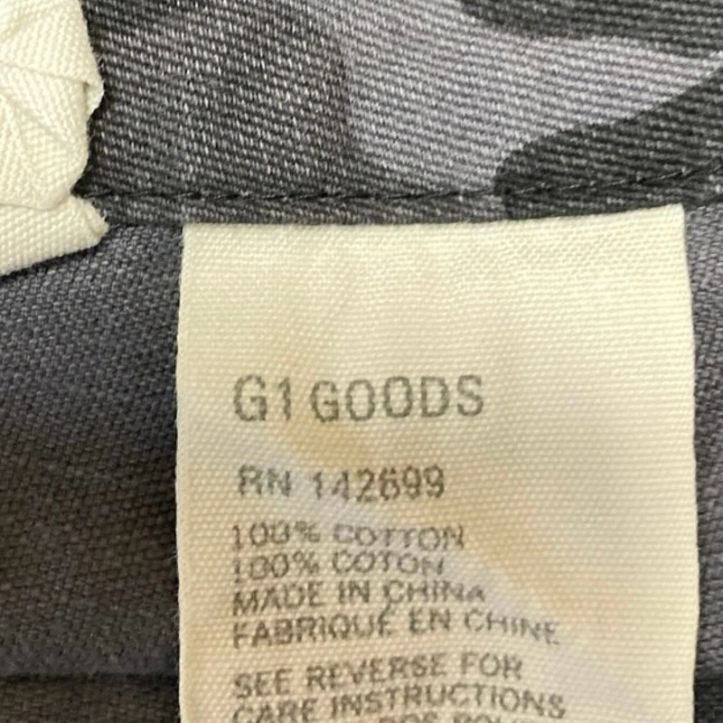 G1 Goods Black Gray Camo Camouflage Mid Rise Straight Leg Bermuda Shorts Size 4 - Image 4