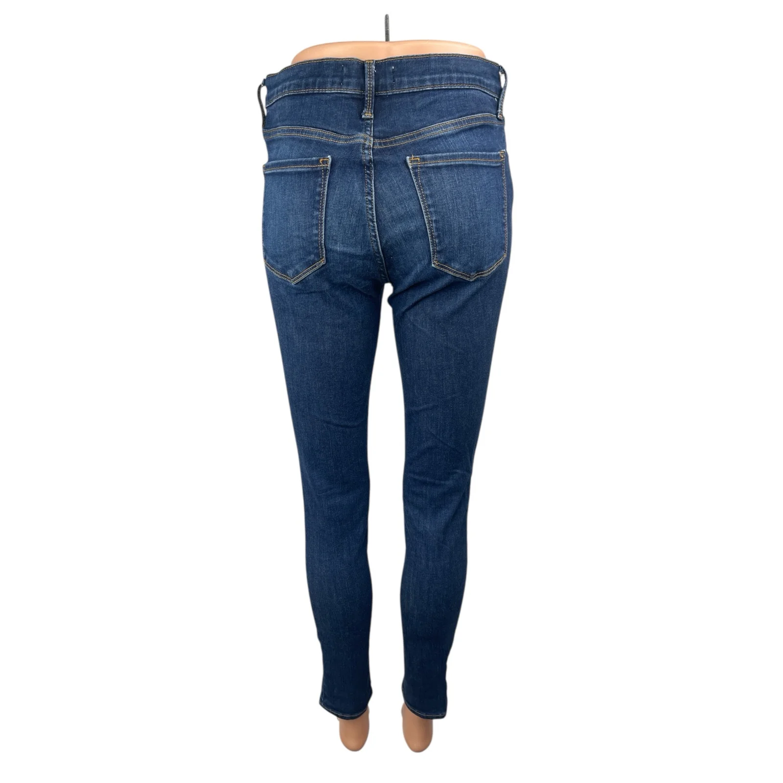 GAP 1969 True Skinny Women's Blue Mid Rise Slim Fit Denim Jeans Pants Size 28 - Image 2