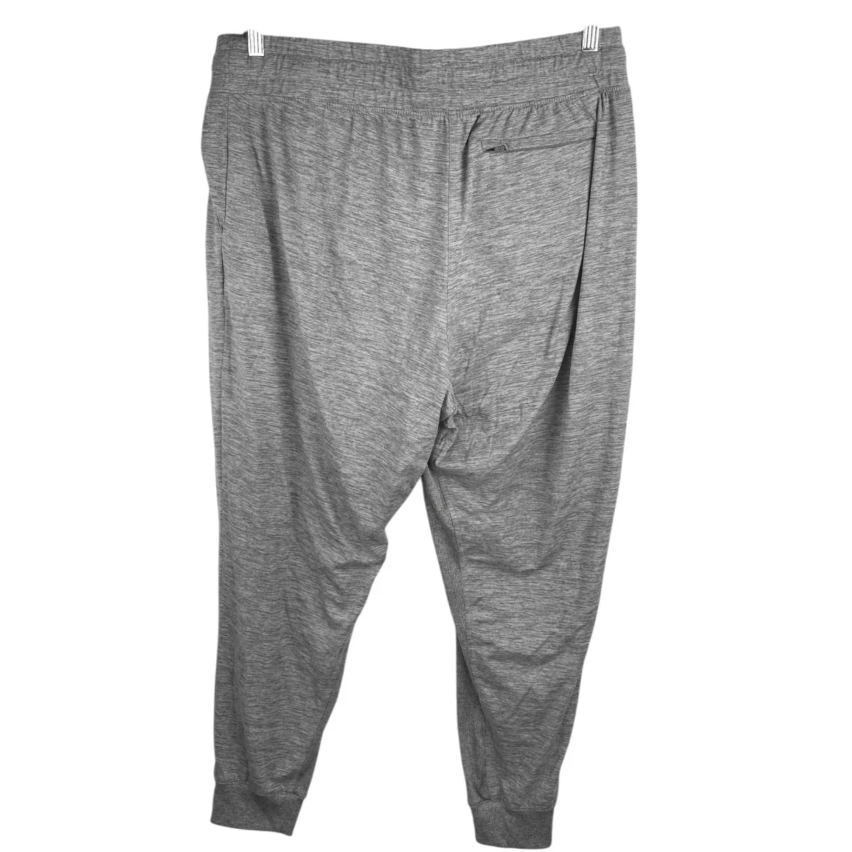 Gap Fit Brushed Tech Jersey Gray Tapered High Waist Trousers Joggers Pants Sz XL - Image 3